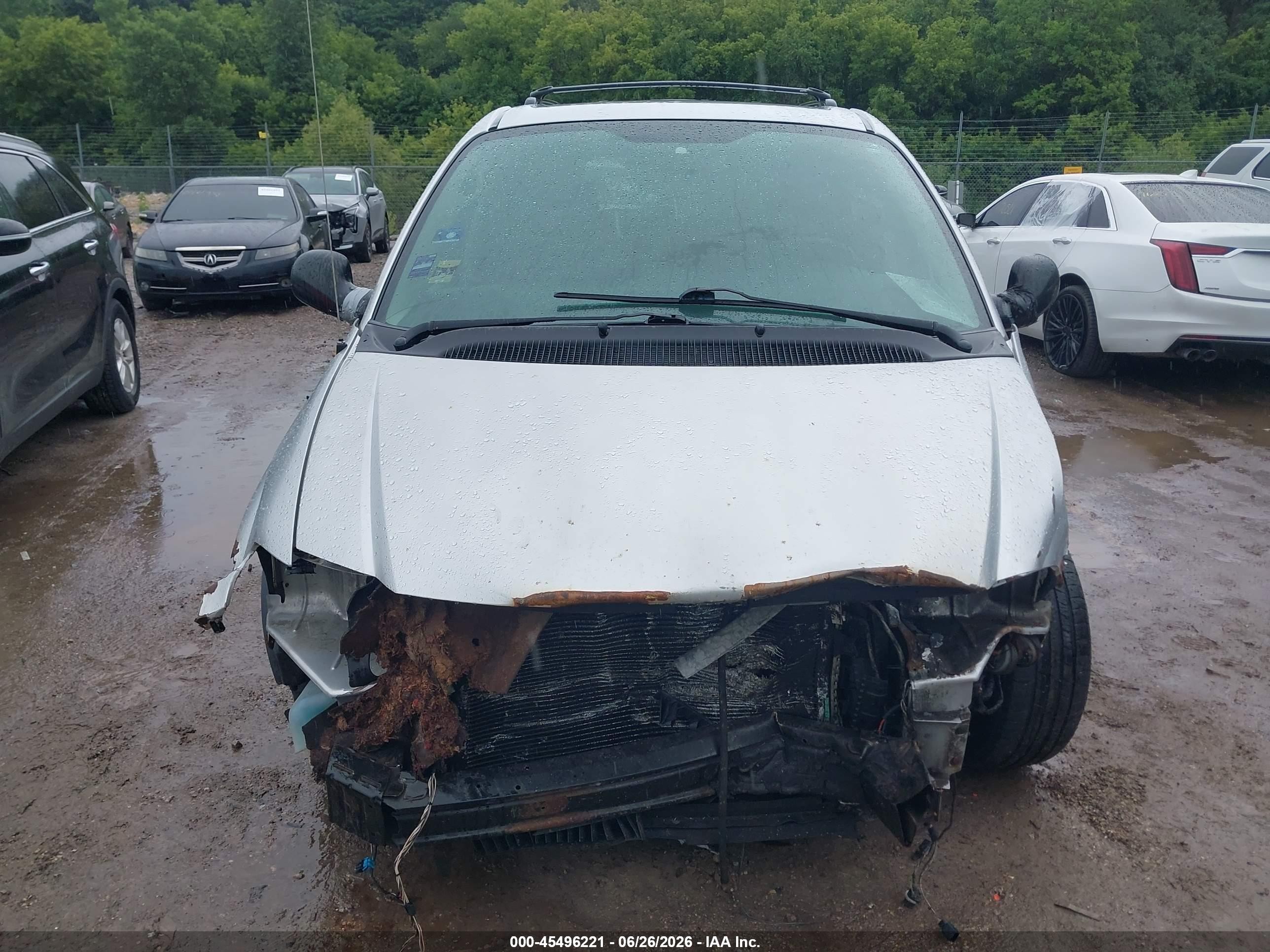2006 Dodge Grand Caravan Sxt Silver vin: 2D4GP44L66R788855