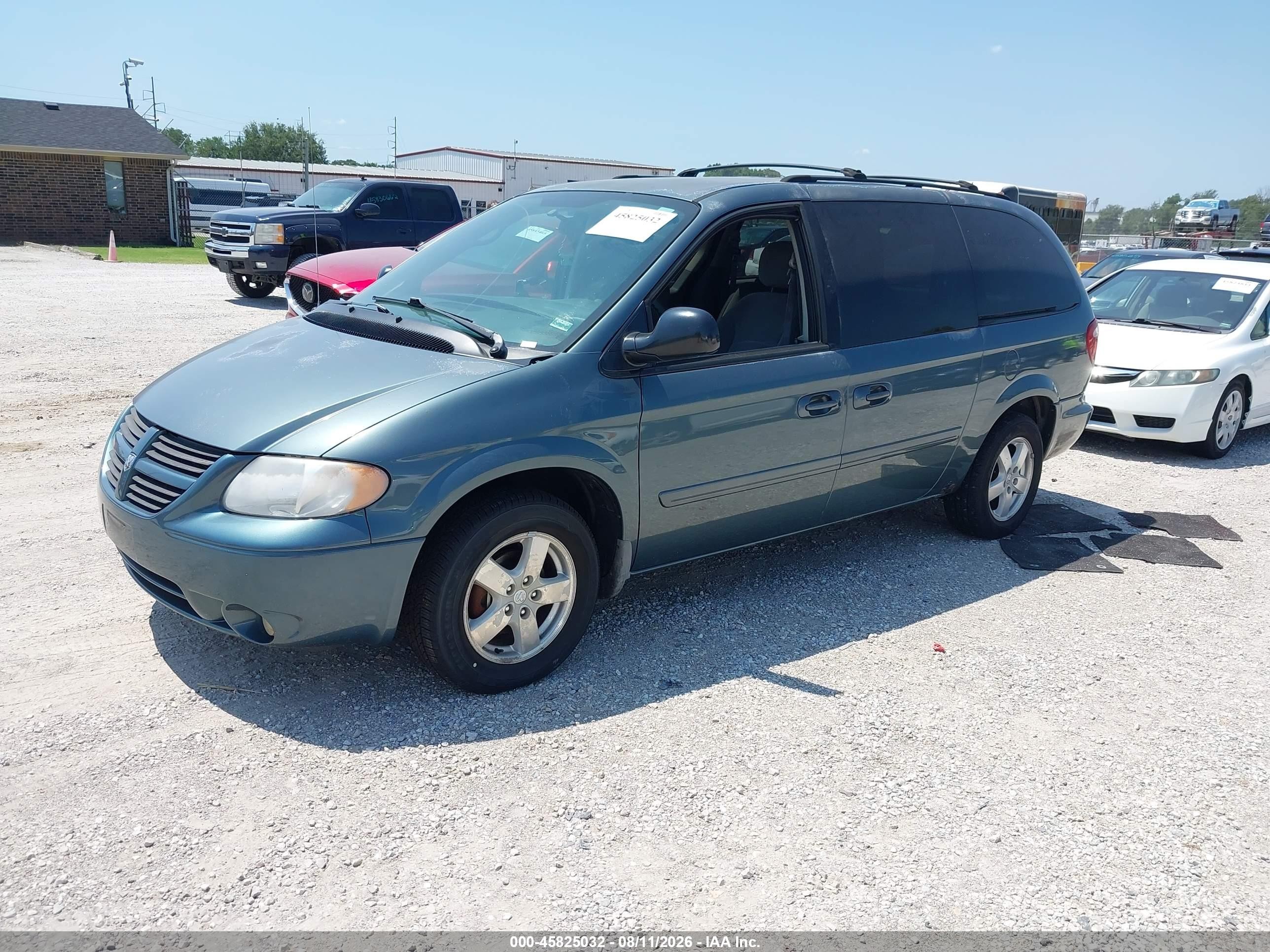 2006 Dodge Grand Caravan Sxt Blue vin: 2D4GP44L66R915006