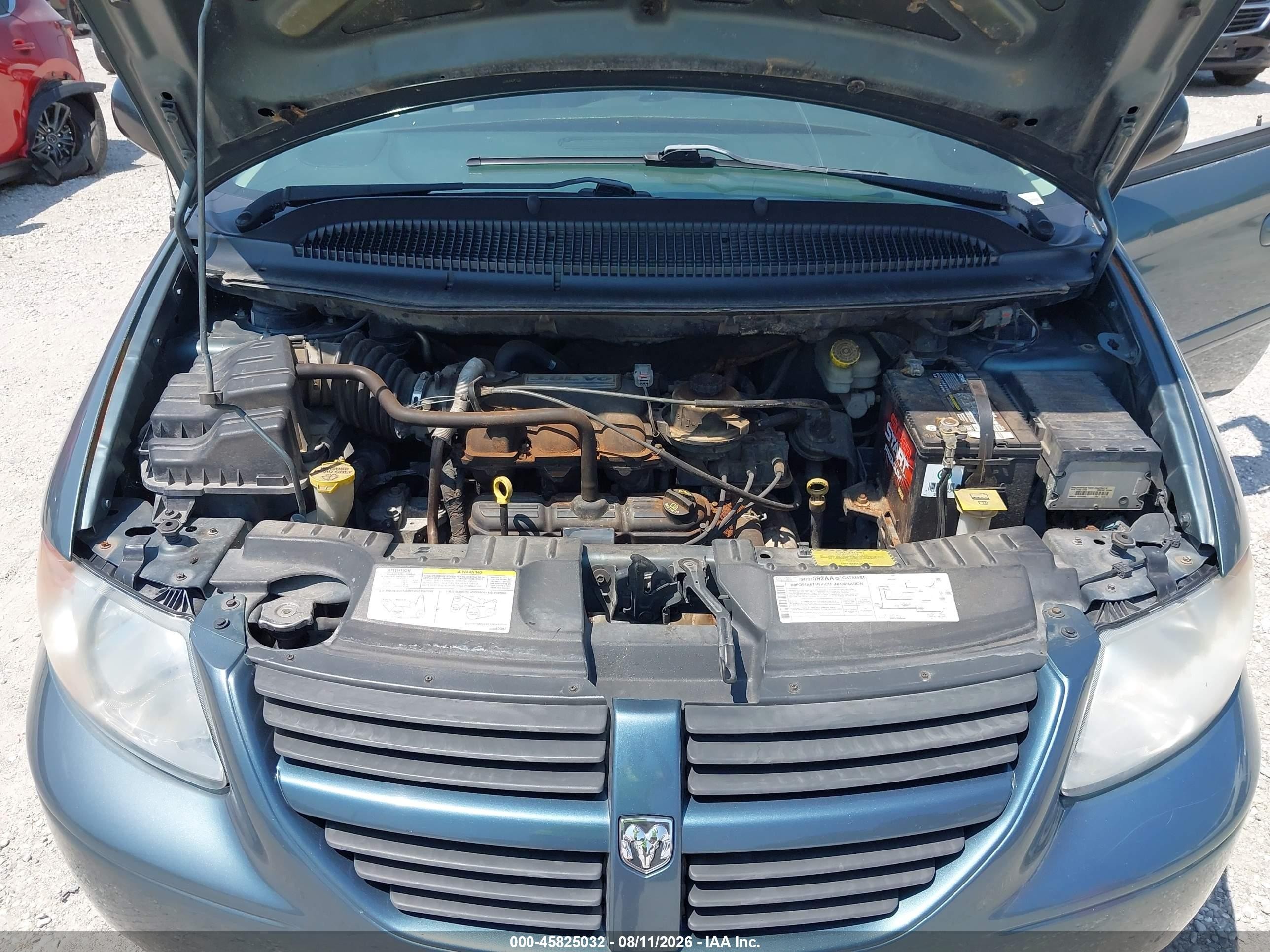 2006 Dodge Grand Caravan Sxt Blue vin: 2D4GP44L66R915006