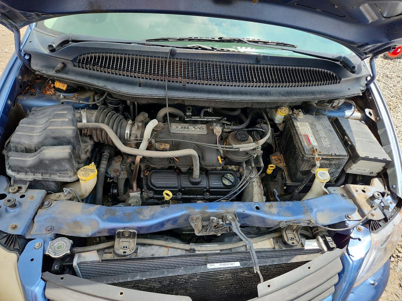 2007 Dodge Grand Caravan Sxt Blue vin: 2D4GP44L67R292827