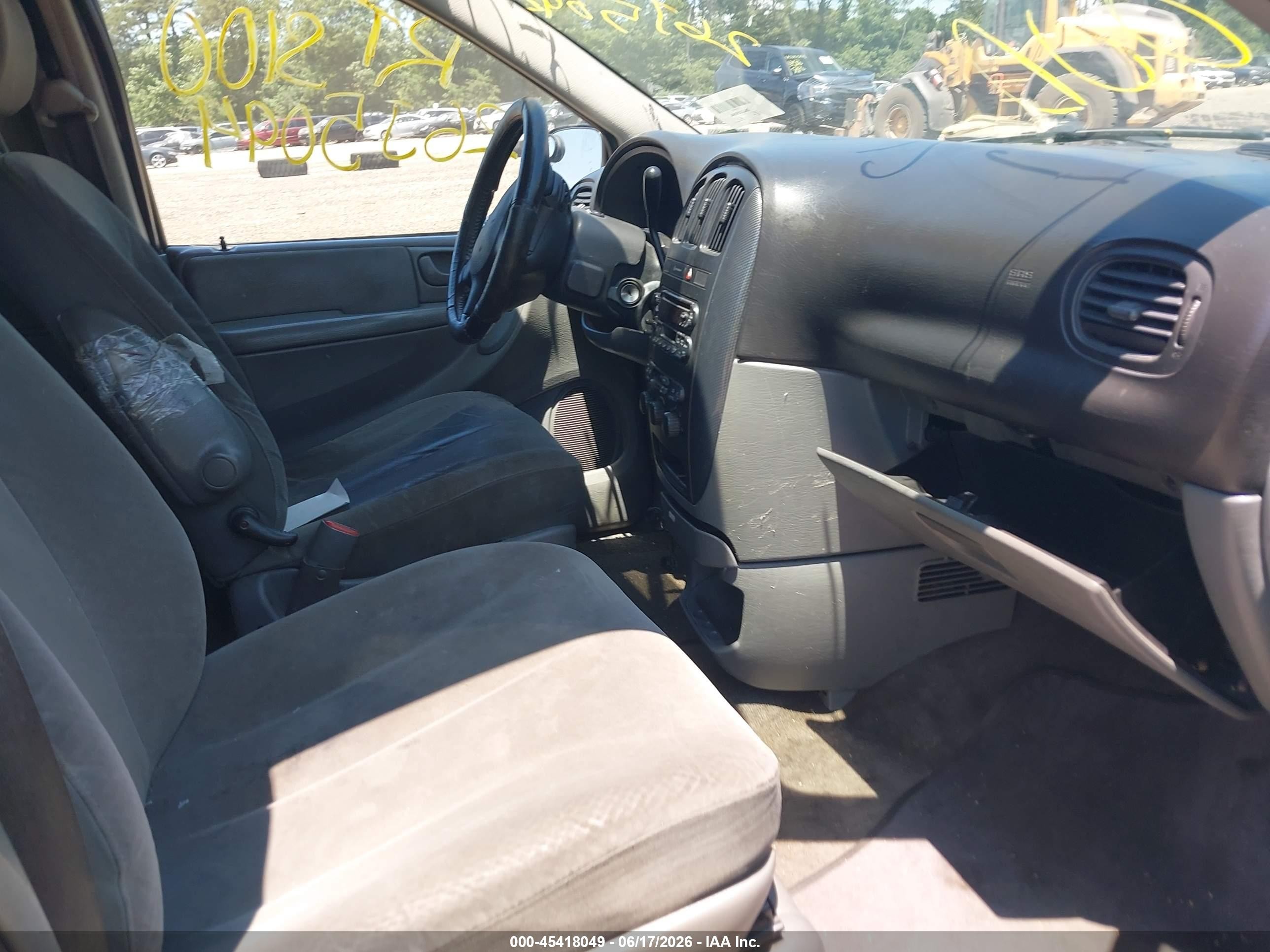 2007 Dodge Grand Caravan Sxt Gray vin: 2D4GP44L67R318813