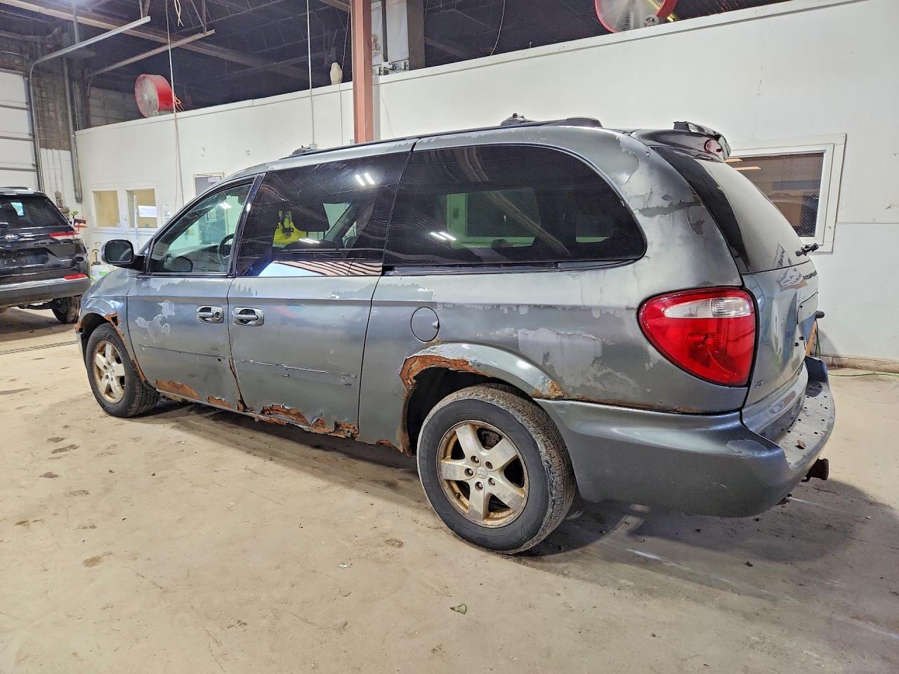 2007 Dodge Grand Caravan Sxt Gray vin: 2D4GP44L67R357742