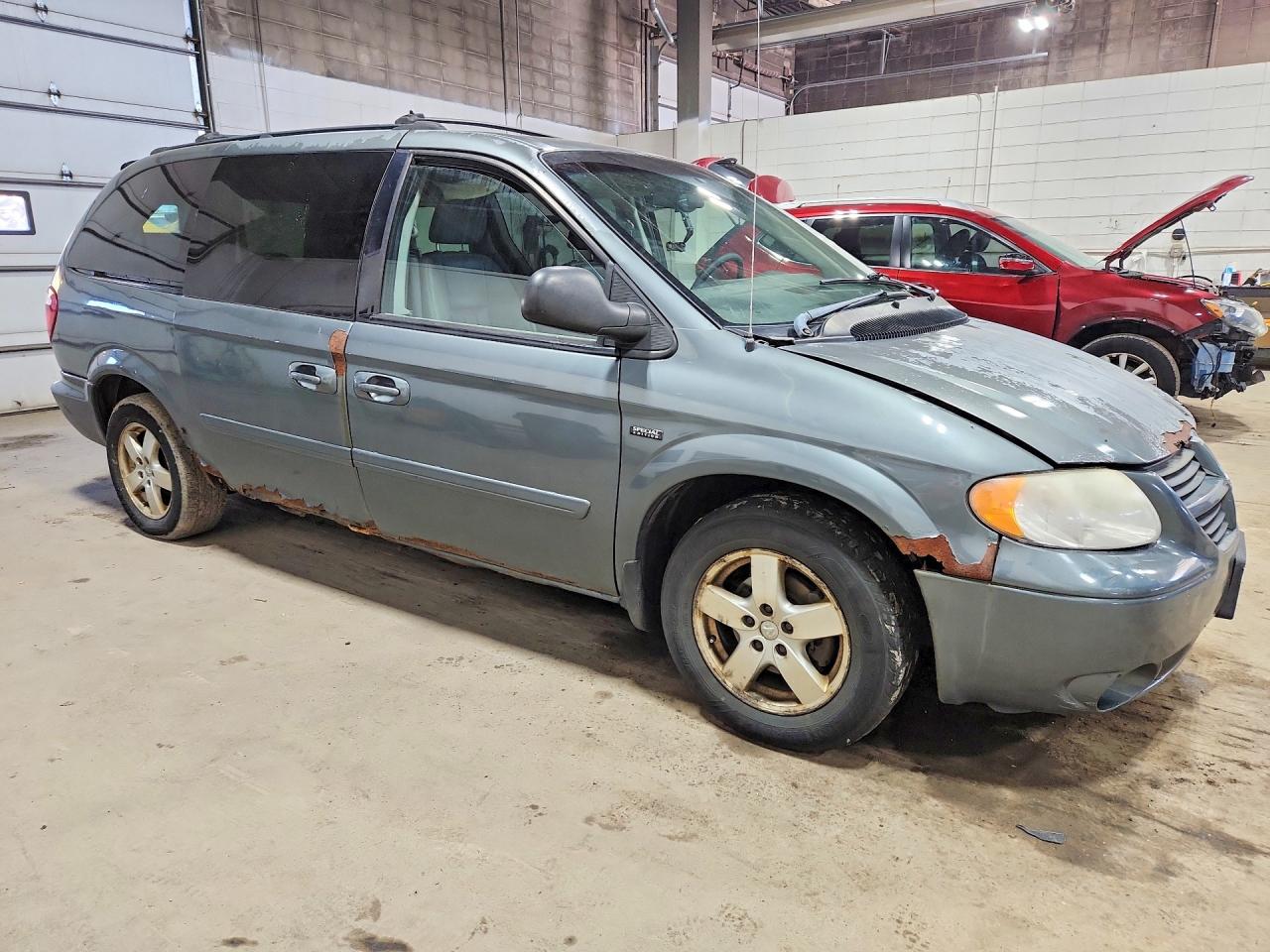 2007 Dodge Grand Caravan Sxt Gray vin: 2D4GP44L67R357742