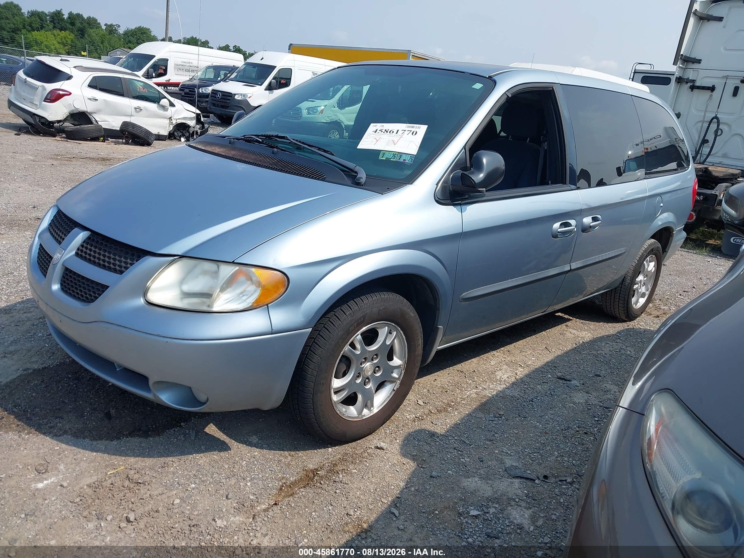 2003 Dodge Grand Caravan Sport Light Blue vin: 2D4GP44L73R224658