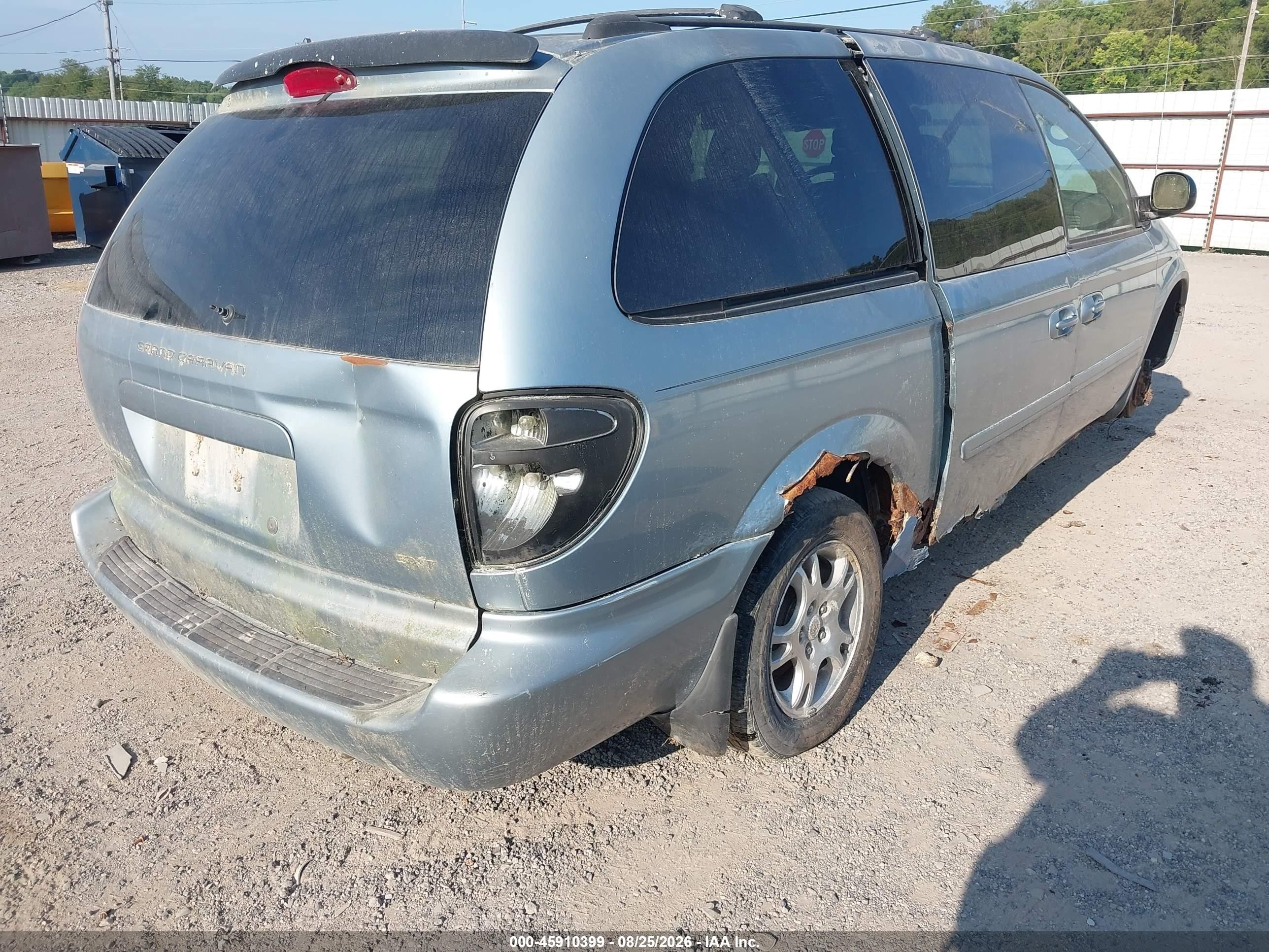 2004 Dodge Grand Caravan Sxt Blue vin: 2D4GP44L74R506350