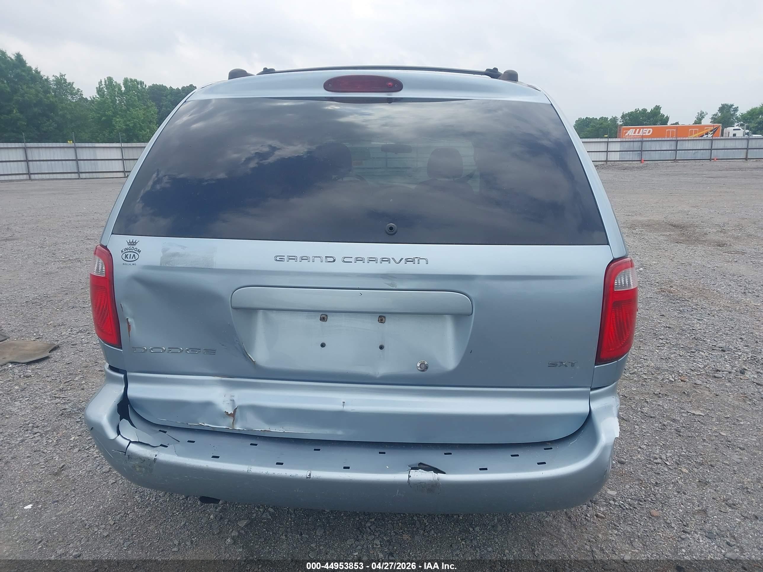 2005 Dodge Grand Caravan Sxt Blue vin: 2D4GP44L75R465607