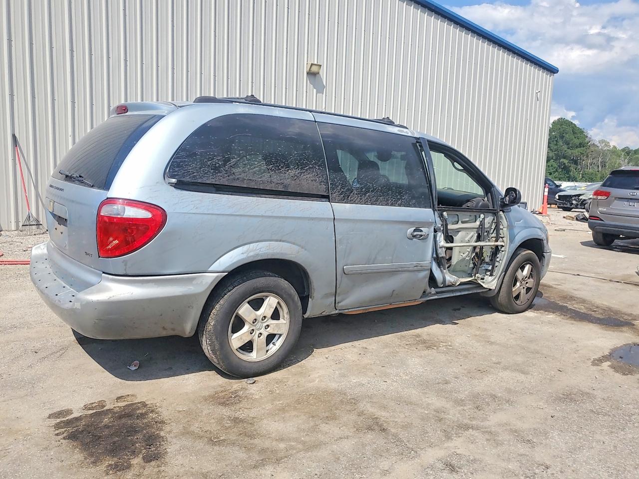 2006 Dodge Grand Caravan Sxt Blue vin: 2D4GP44L76R600487