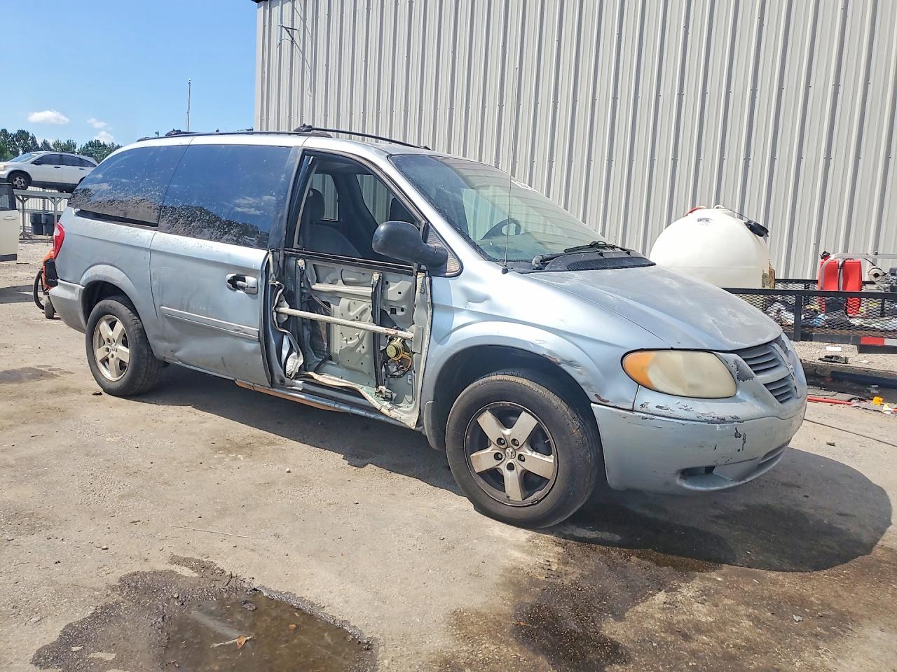 2006 Dodge Grand Caravan Sxt Blue vin: 2D4GP44L76R600487