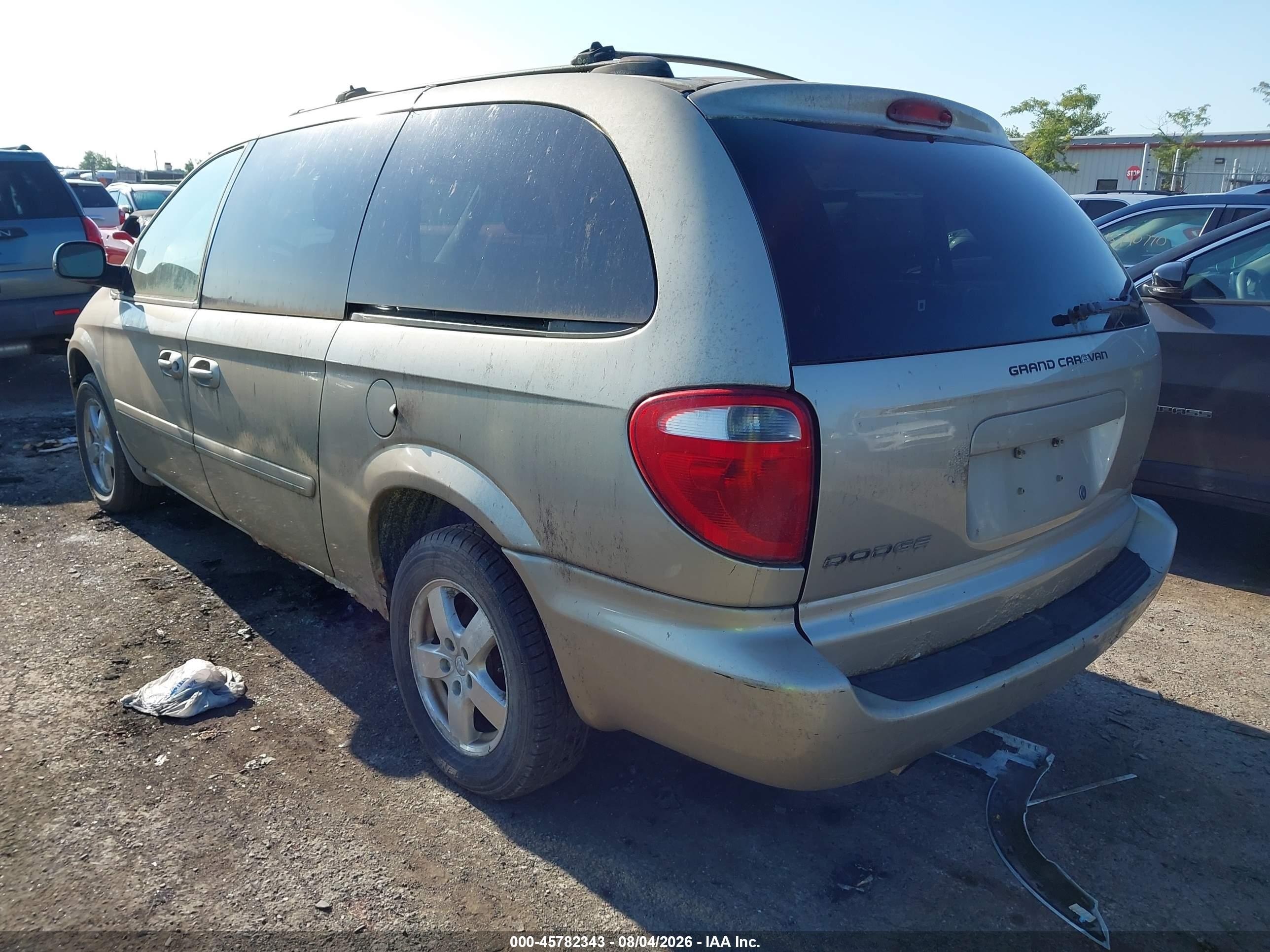 2006 Dodge Grand Caravan Sxt Gold vin: 2D4GP44L76R644277