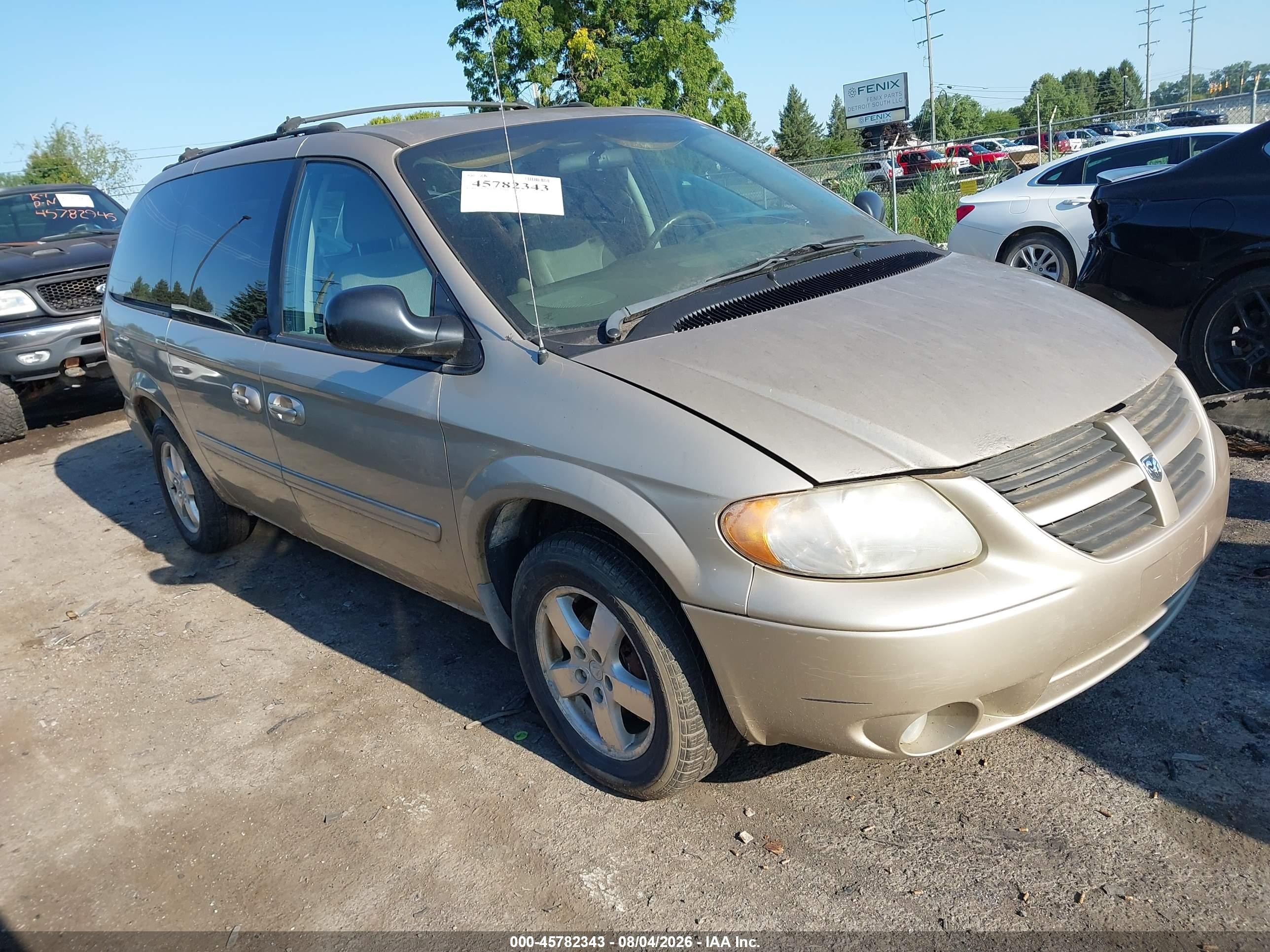 2006 Dodge Grand Caravan Sxt Gold vin: 2D4GP44L76R644277