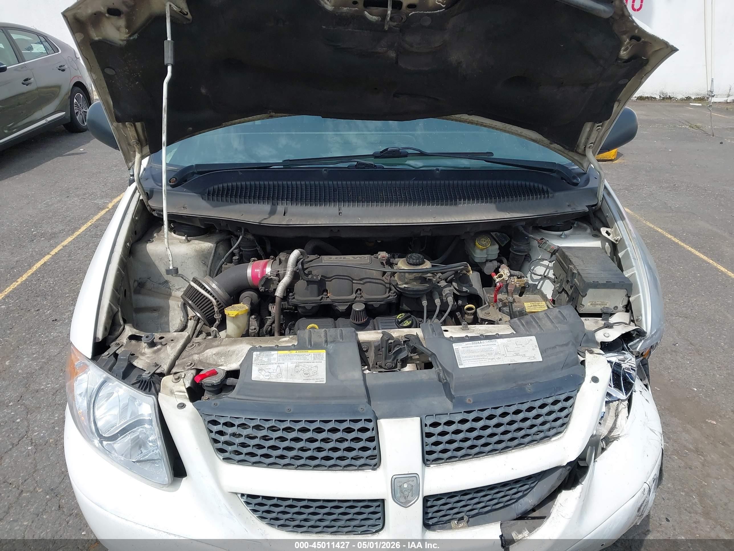 2006 Dodge Grand Caravan Sxt White vin: 2D4GP44L76R816212