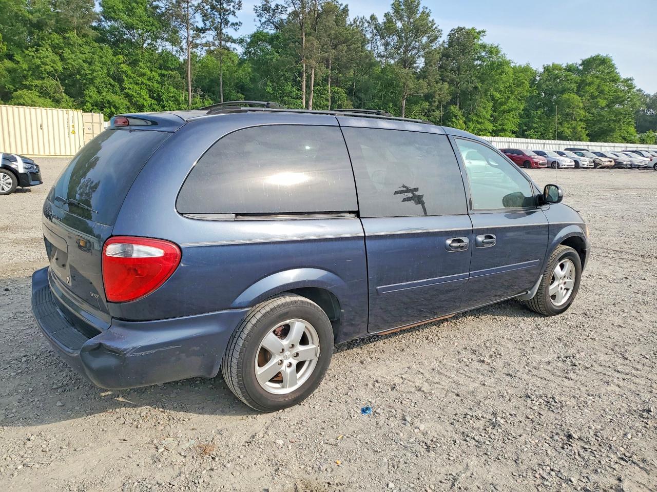 2007 Dodge Grand Caravn Синий vin: 2D4GP44L77R111766