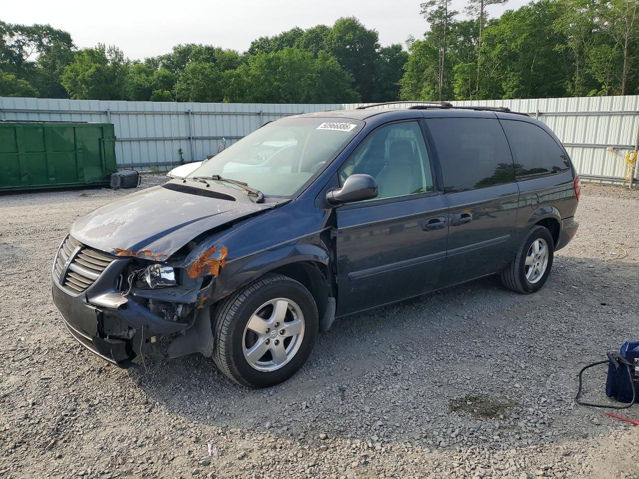 2007 Dodge Grand Caravn Blue vin: 2D4GP44L77R111766