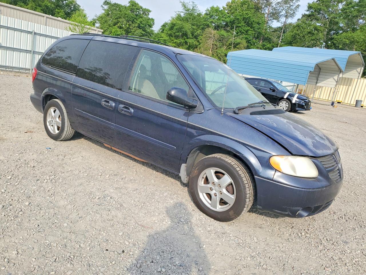 2007 Dodge Grand Caravn Синий vin: 2D4GP44L77R111766