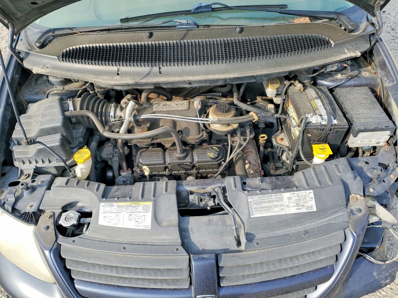 2007 Dodge Grand Caravn Синий vin: 2D4GP44L77R111766