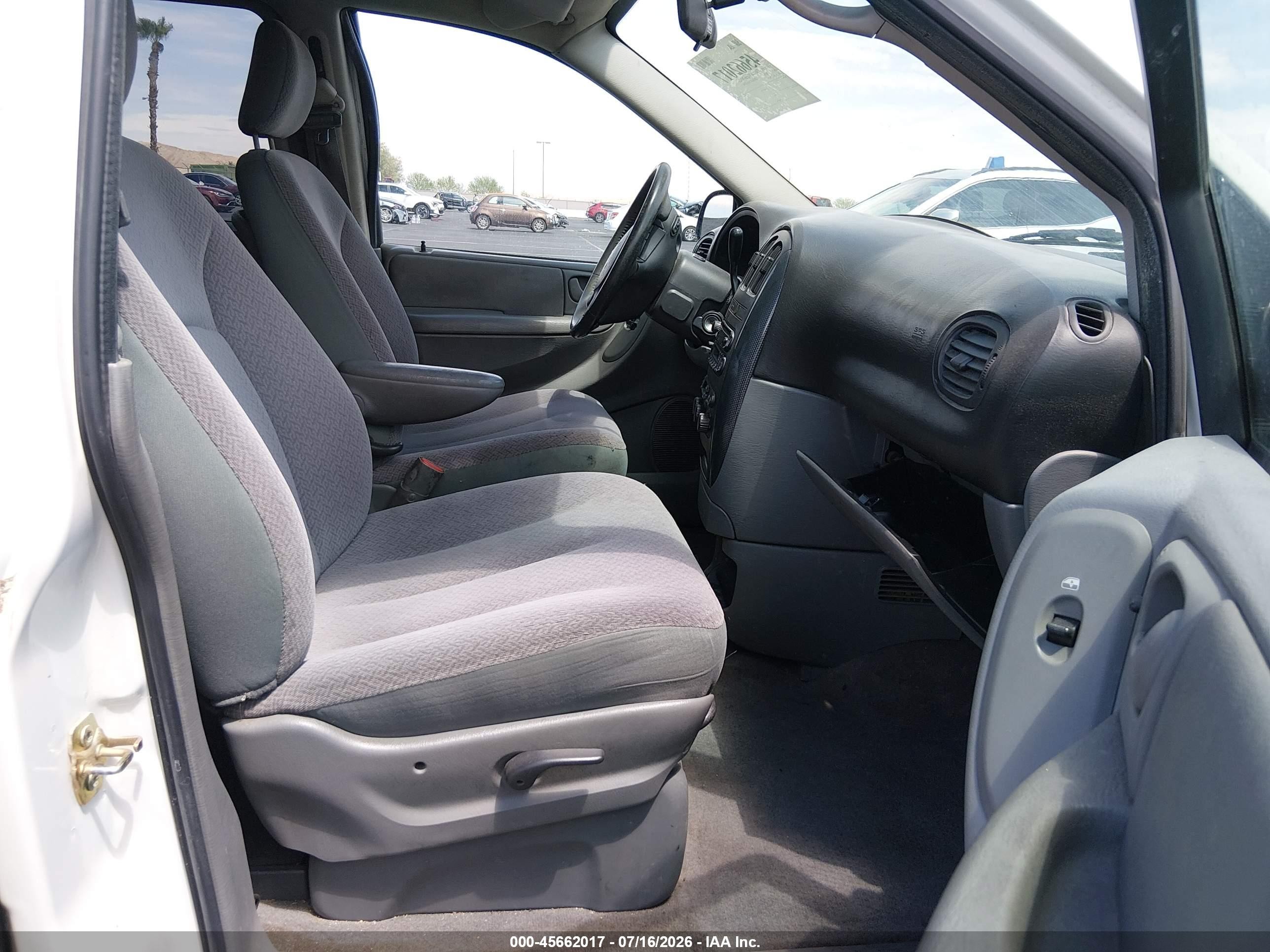 2007 Dodge Grand Caravan Sxt White vin: 2D4GP44L77R118099