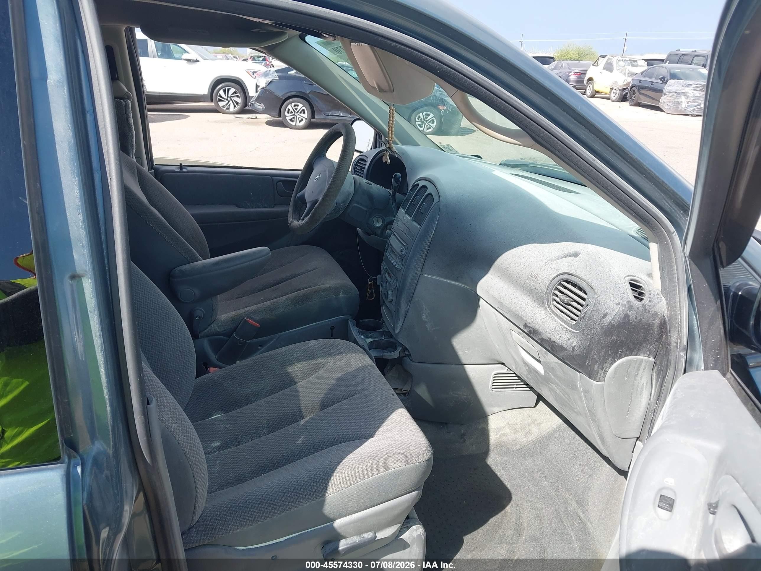 2007 Dodge Grand Caravan Sxt Turquoise vin: 2D4GP44L77R132925