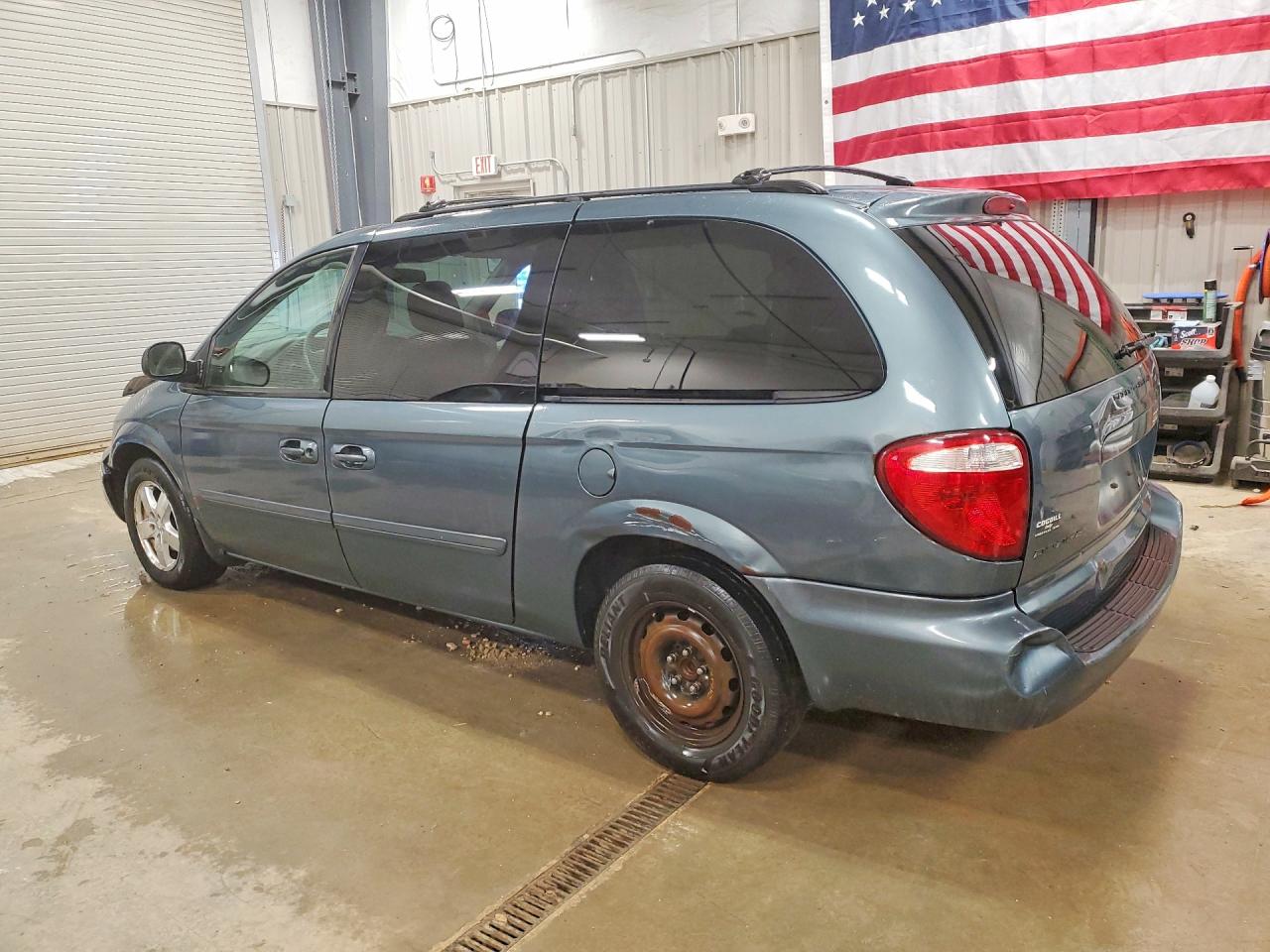 2007 Dodge Grand Caravan Sxt Gray vin: 2D4GP44L77R227498
