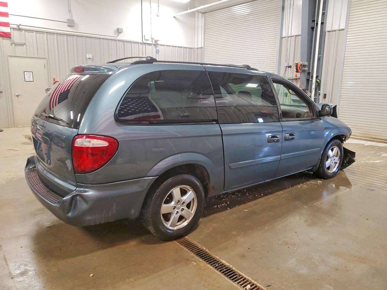2007 Dodge Grand Caravan Sxt Gray vin: 2D4GP44L77R227498