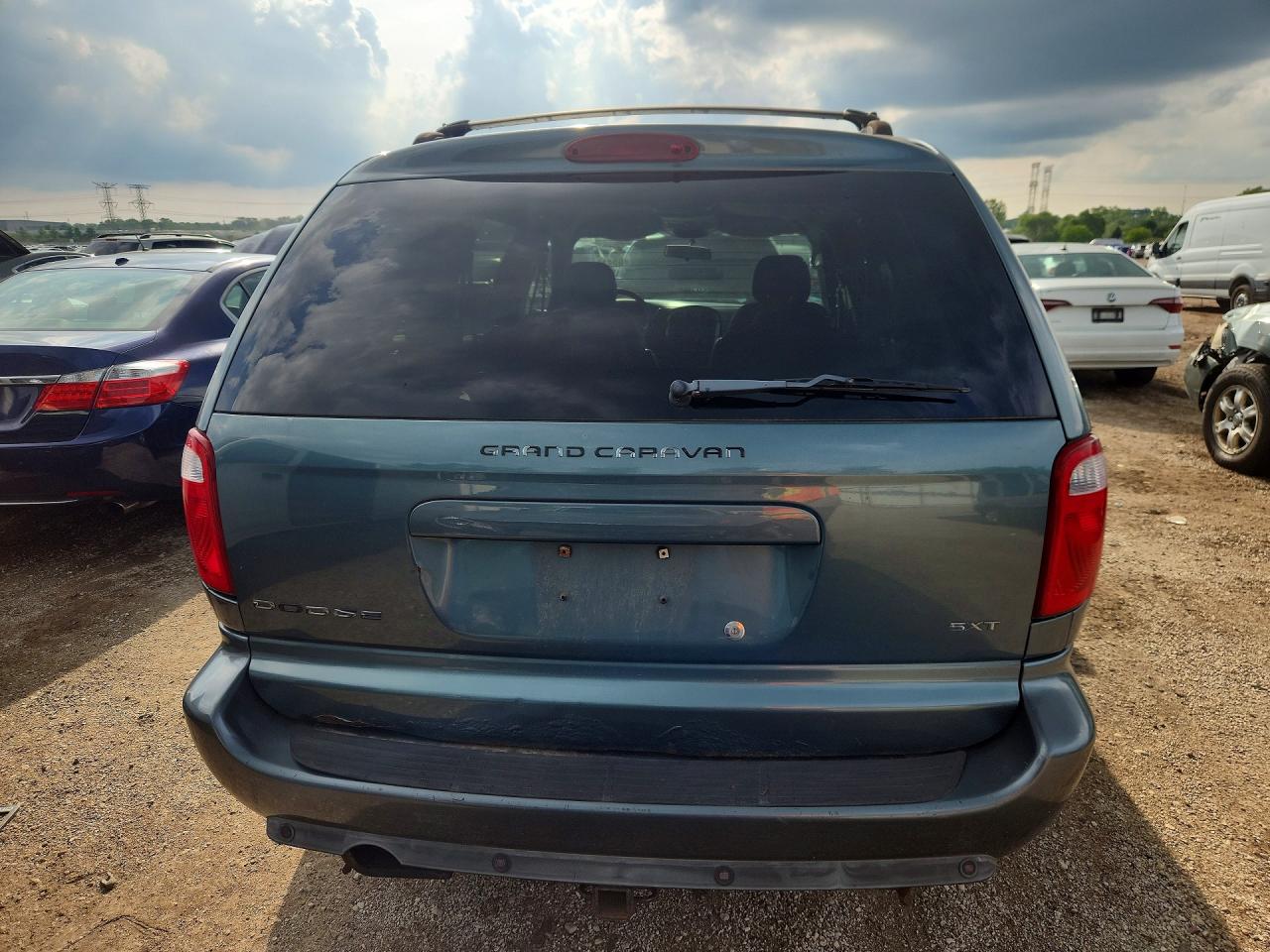2007 Dodge Grand Caravan Sxt Teal vin: 2D4GP44L77R297700