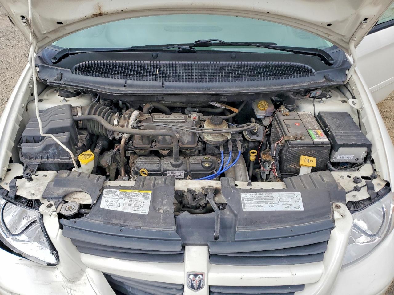 2007 Dodge Grand Caravan Sxt White vin: 2D4GP44L77R314611