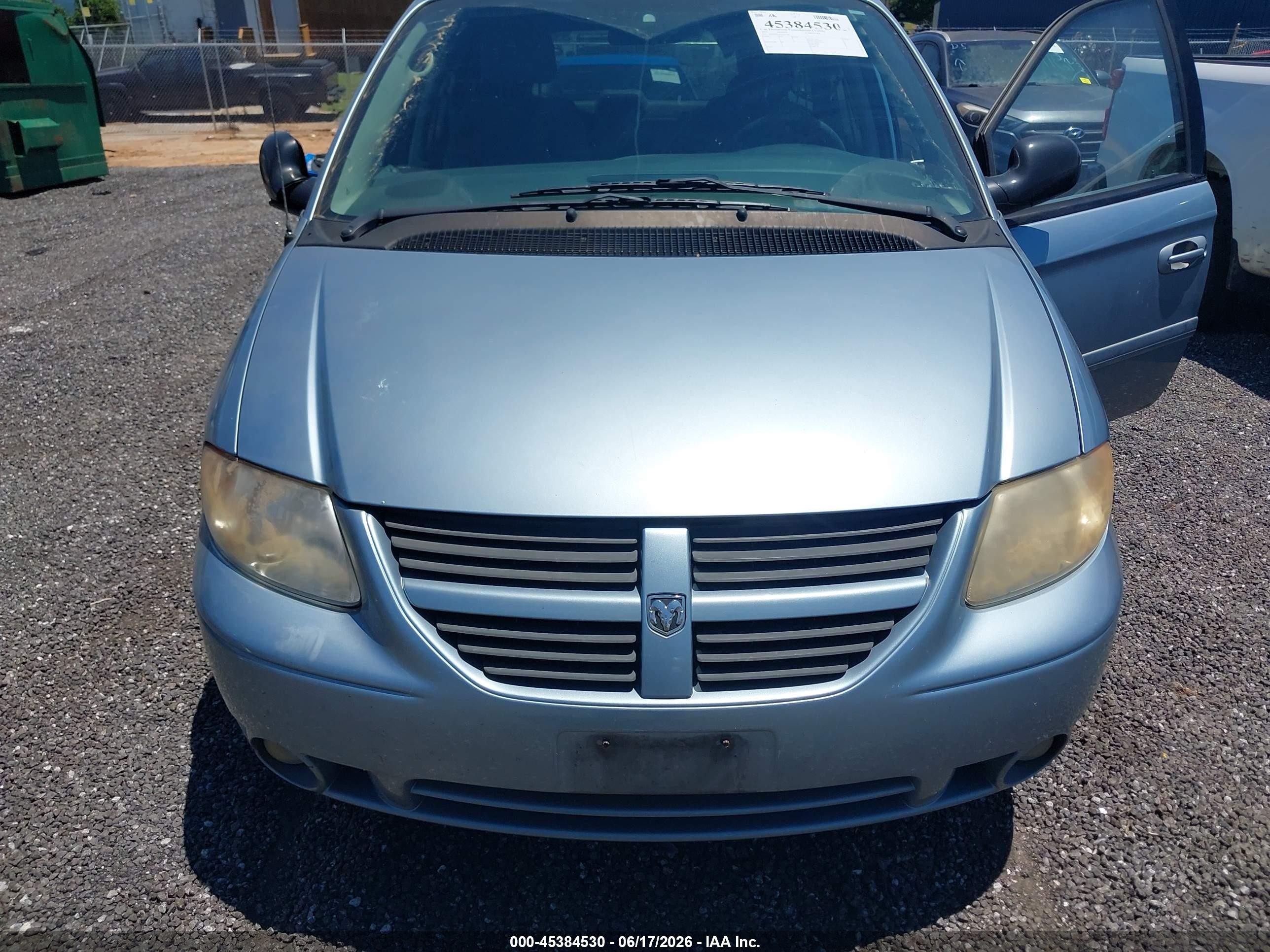 2005 Dodge Caravan Sxt Blue vin: 2D4GP44L85R302786