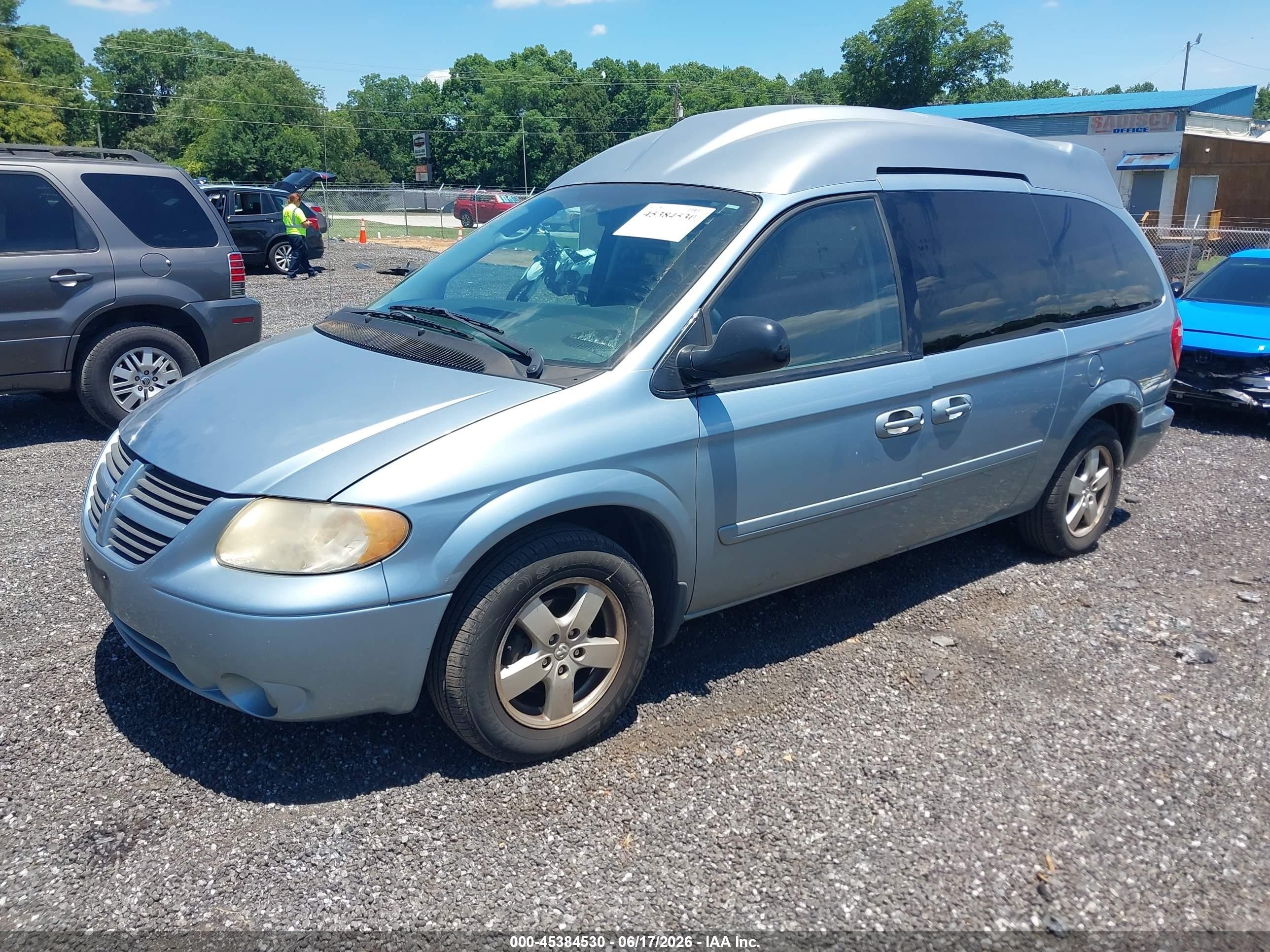 2005 Dodge Caravan Sxt Blue vin: 2D4GP44L85R302786