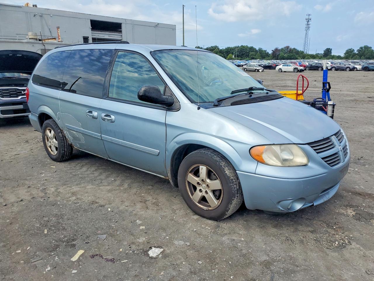 2005 Dodge Grand Caravan Sxt Blue vin: 2D4GP44L85R529038