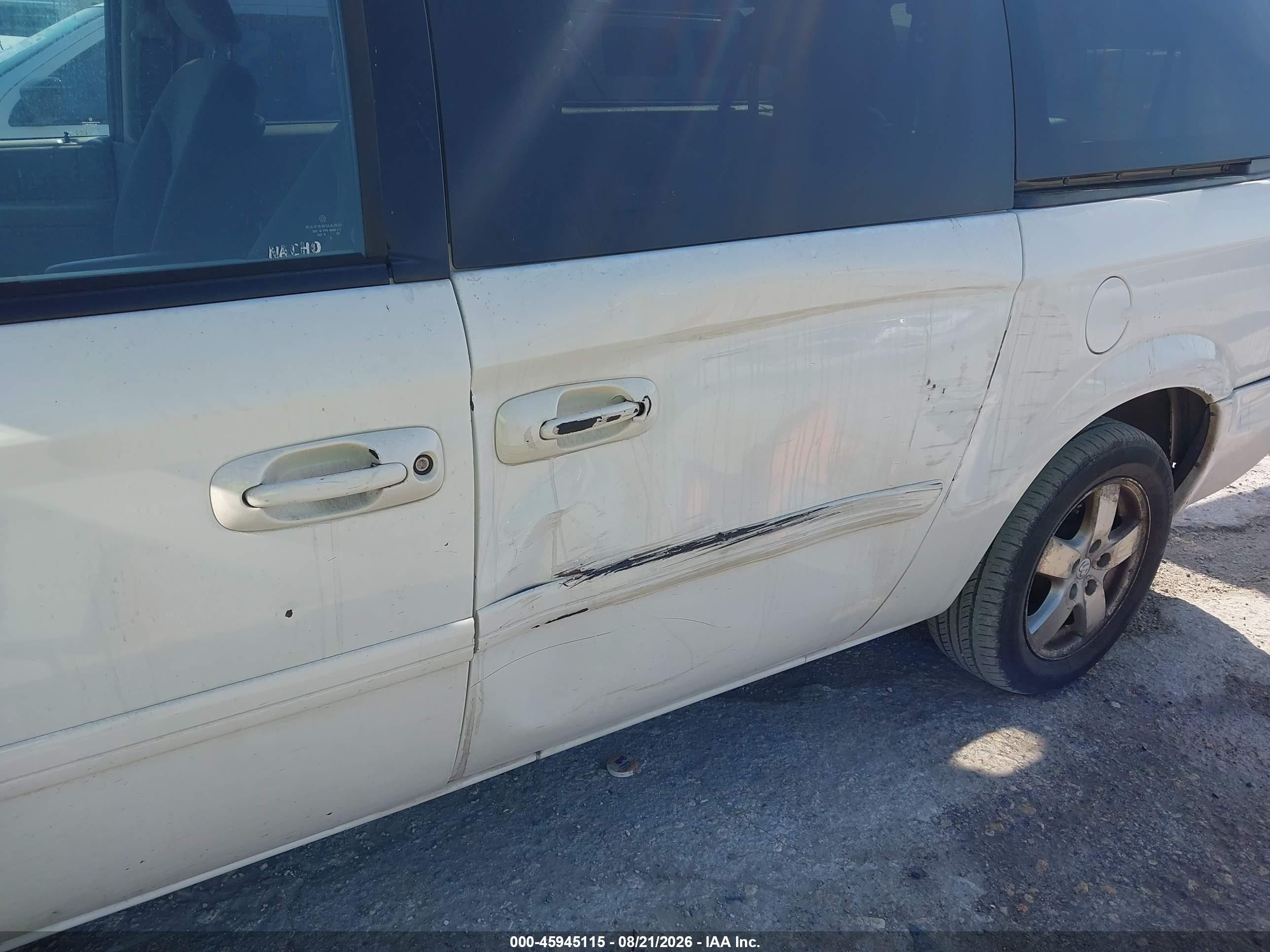 2006 Dodge Grand Caravan Sxt White vin: 2D4GP44L86R662805