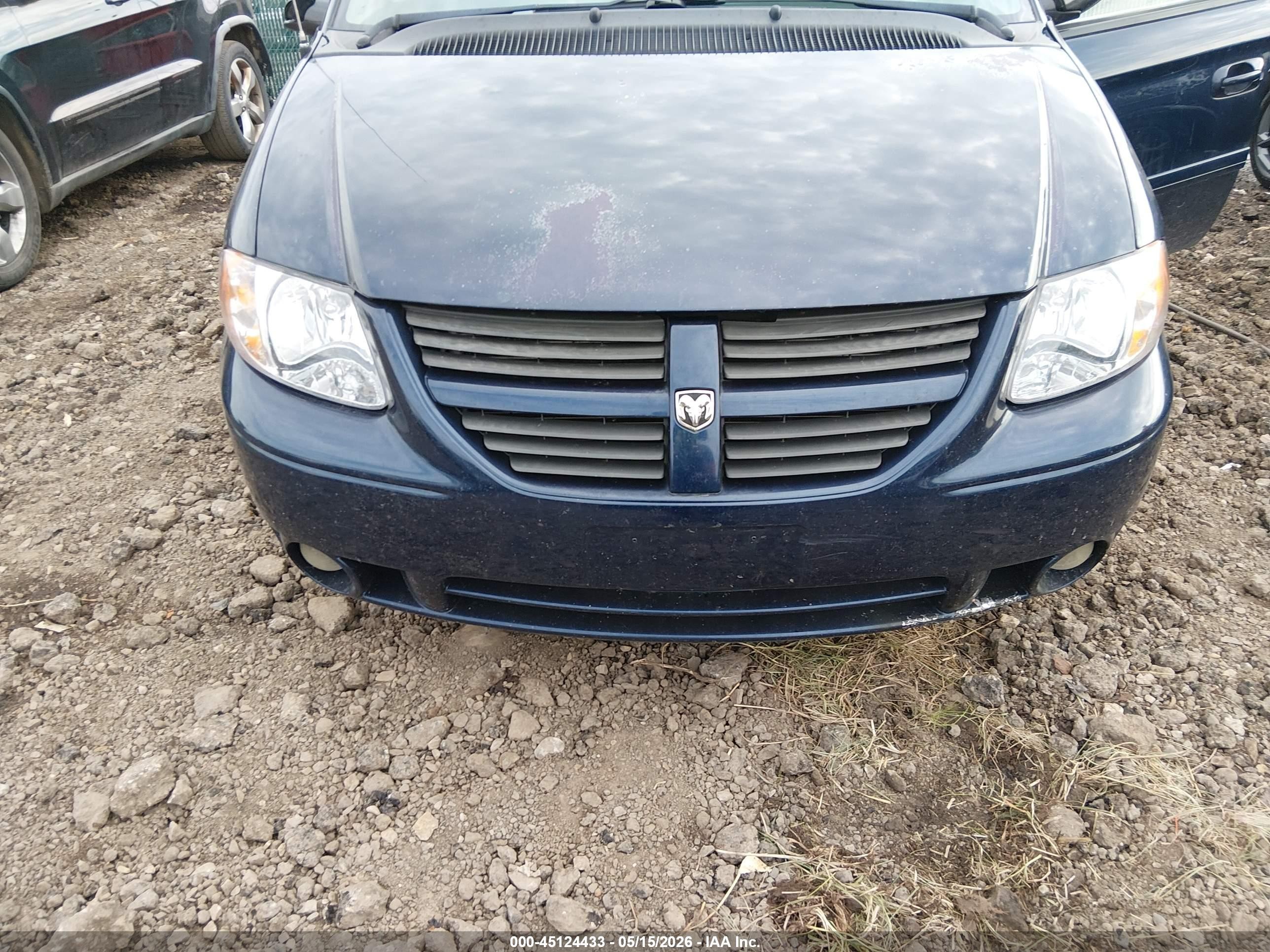 2006 Dodge Grand Caravan Sxt Blue vin: 2D4GP44L86R694556