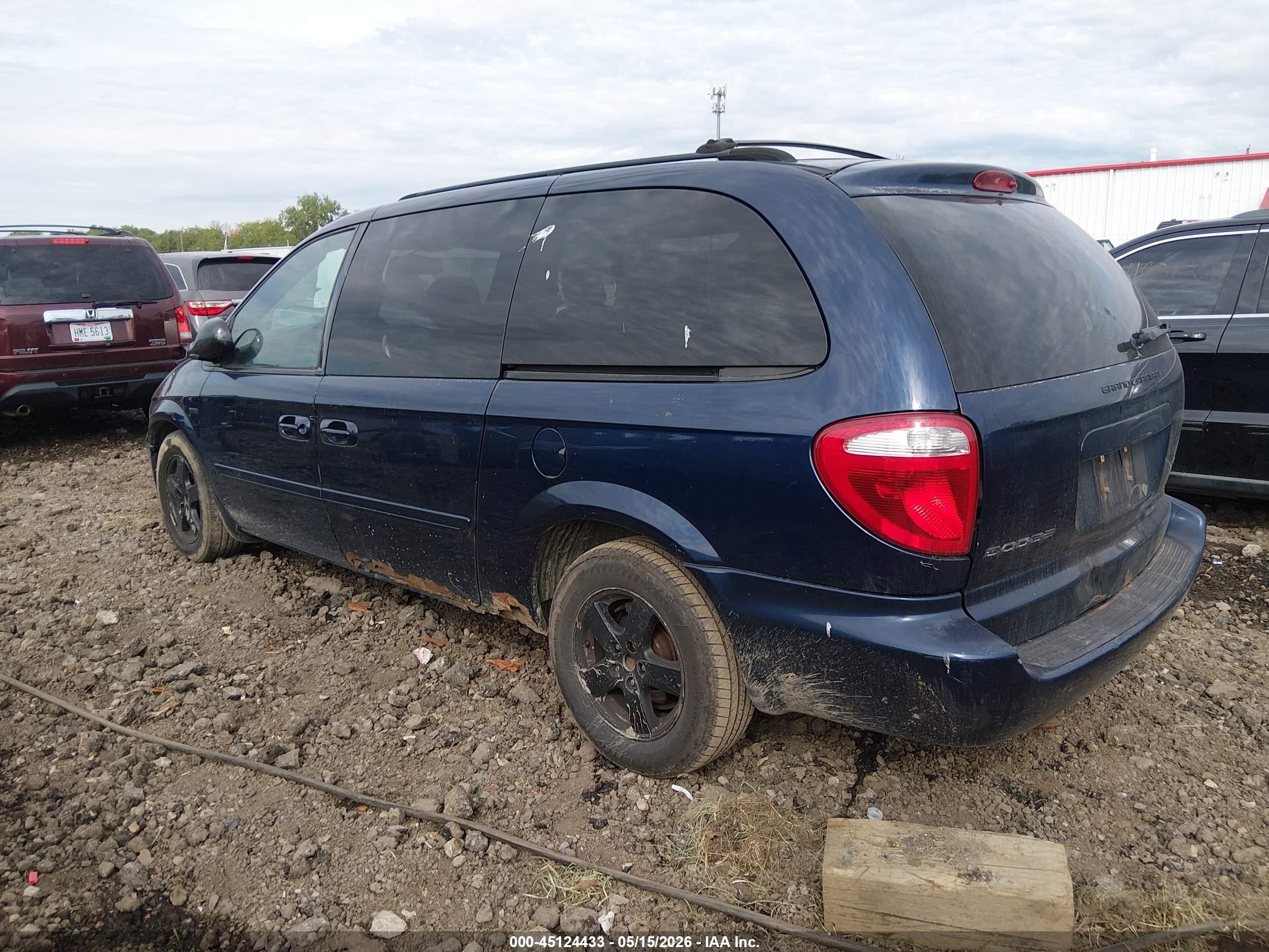 2006 Dodge Grand Caravan Sxt Blue vin: 2D4GP44L86R694556