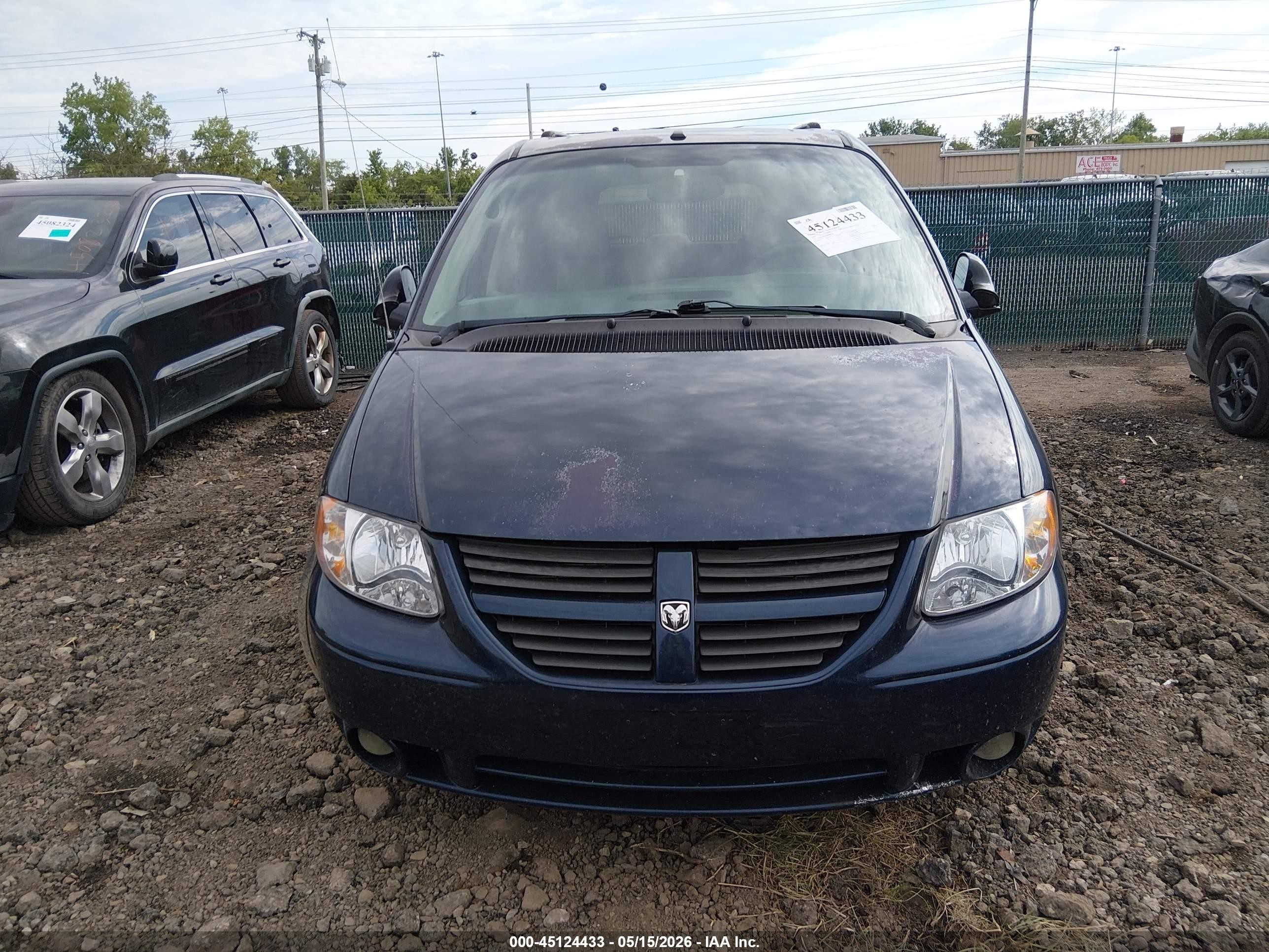 2006 Dodge Grand Caravan Sxt Blue vin: 2D4GP44L86R694556
