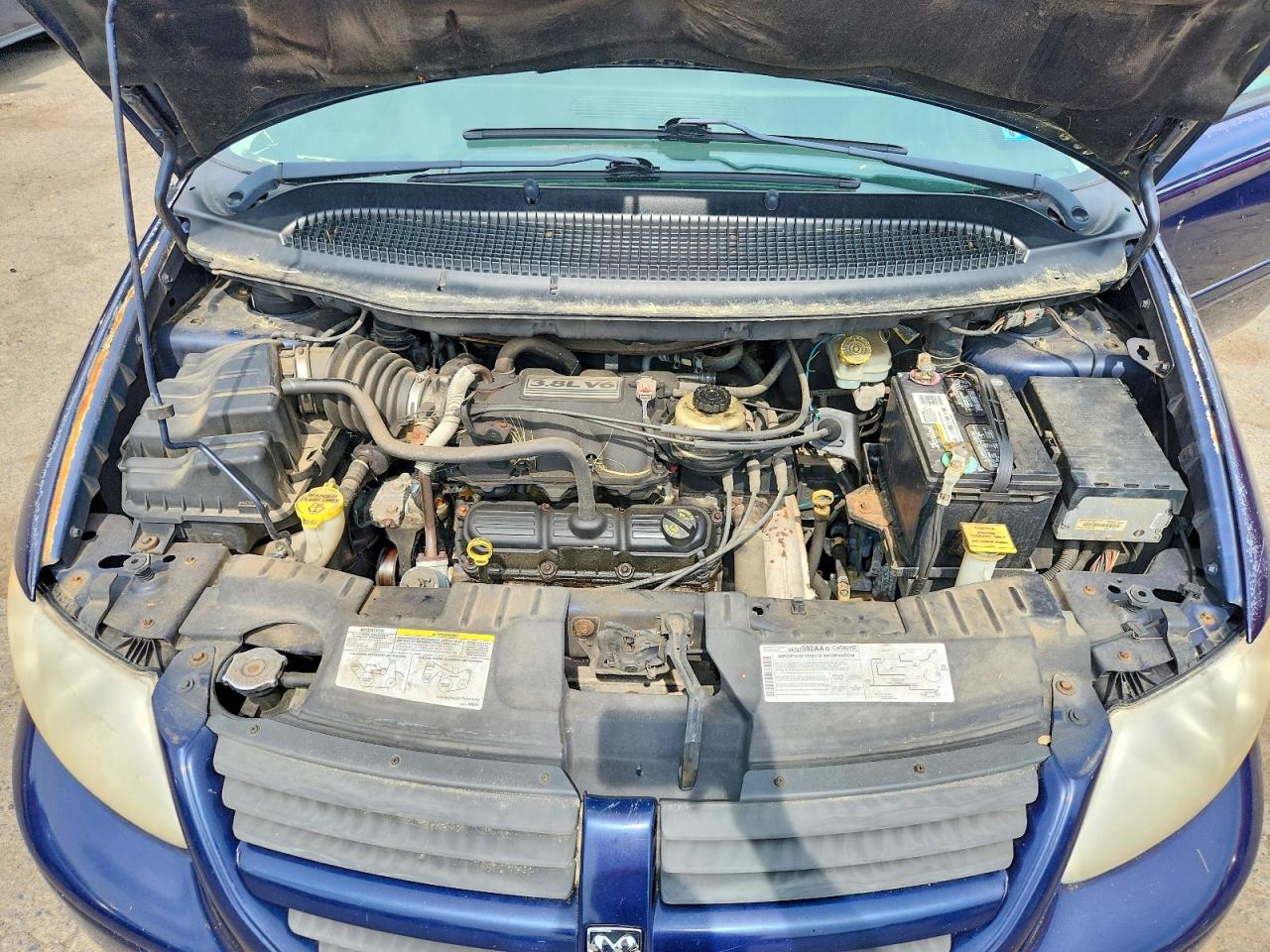2006 Dodge Grand Caravan Sxt Blue vin: 2D4GP44L86R804456