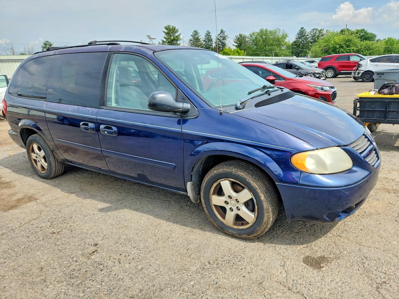 2006 Dodge Grand Caravan Sxt Blue vin: 2D4GP44L86R804456
