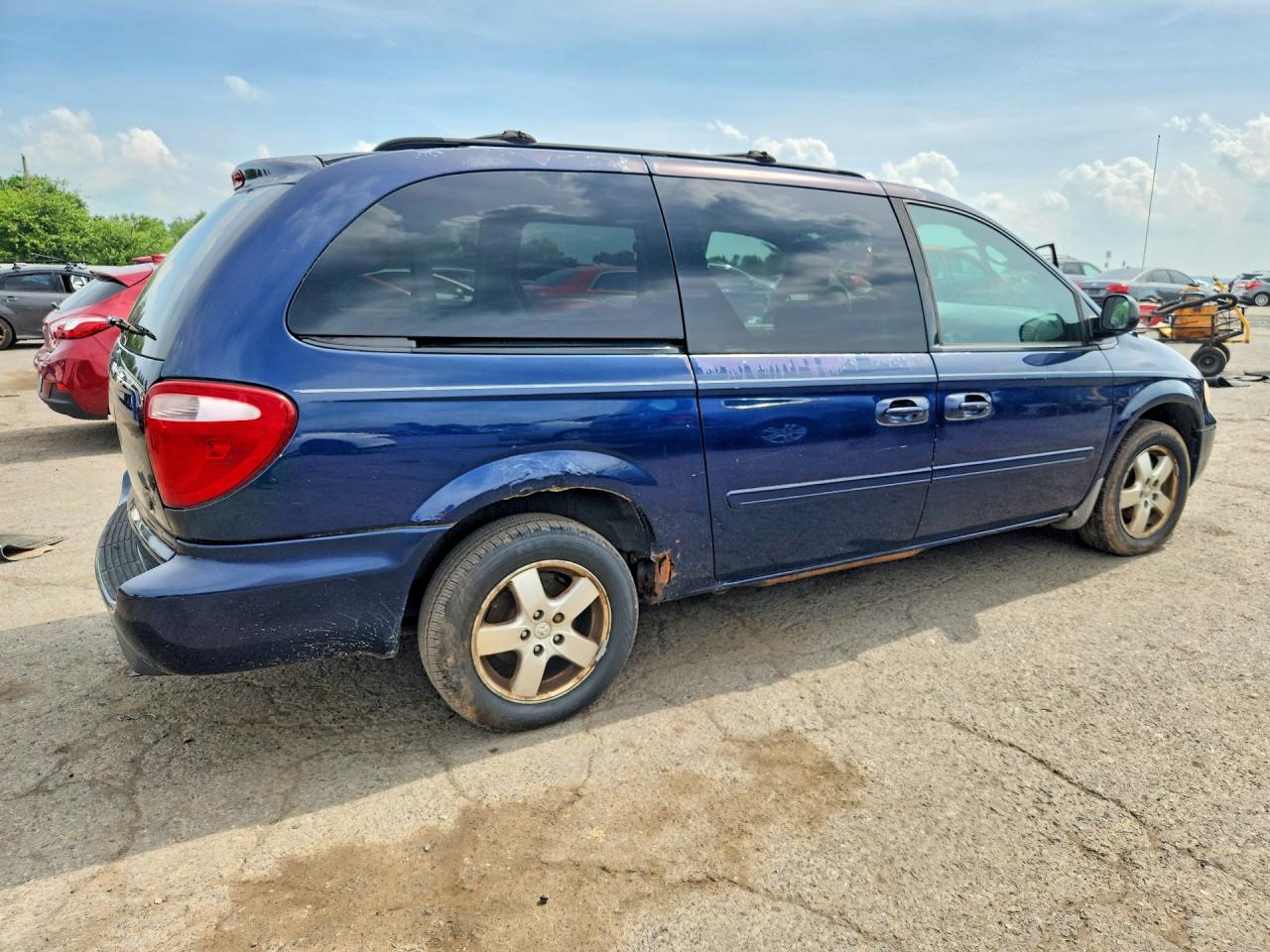 2006 Dodge Grand Caravan Sxt Blue vin: 2D4GP44L86R804456