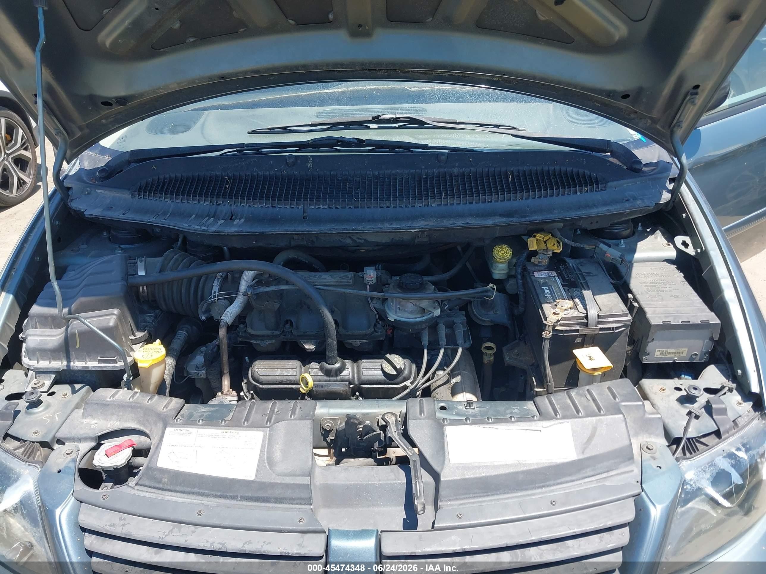 2007 Dodge Grand Caravan Sxt Blue vin: 2D4GP44L87R180093