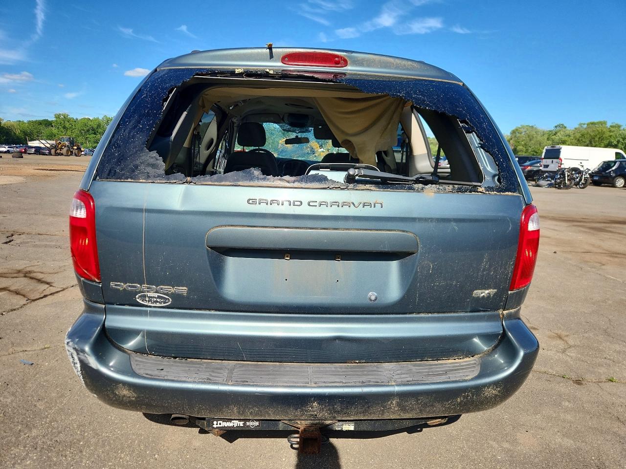 2007 Dodge Grand Caravan Sxt Gray vin: 2D4GP44L87R195516