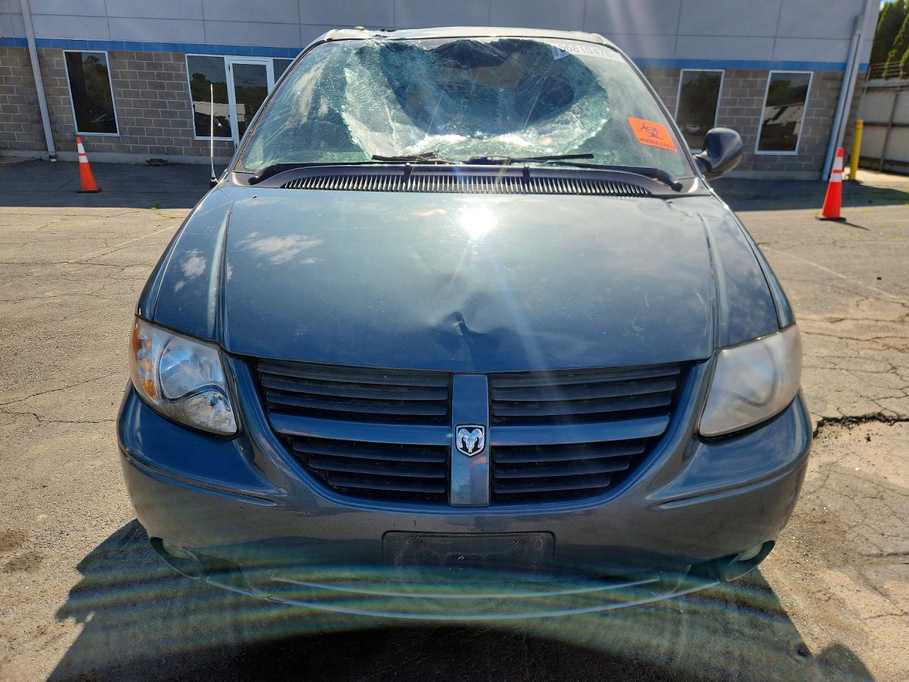 2007 Dodge Grand Caravan Sxt Gray vin: 2D4GP44L87R195516