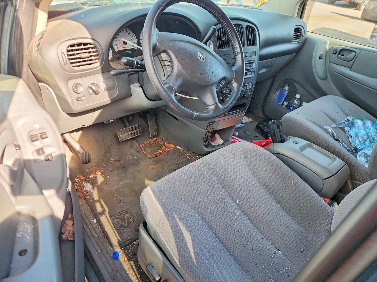 2007 Dodge Grand Caravan Sxt Gray vin: 2D4GP44L87R195516