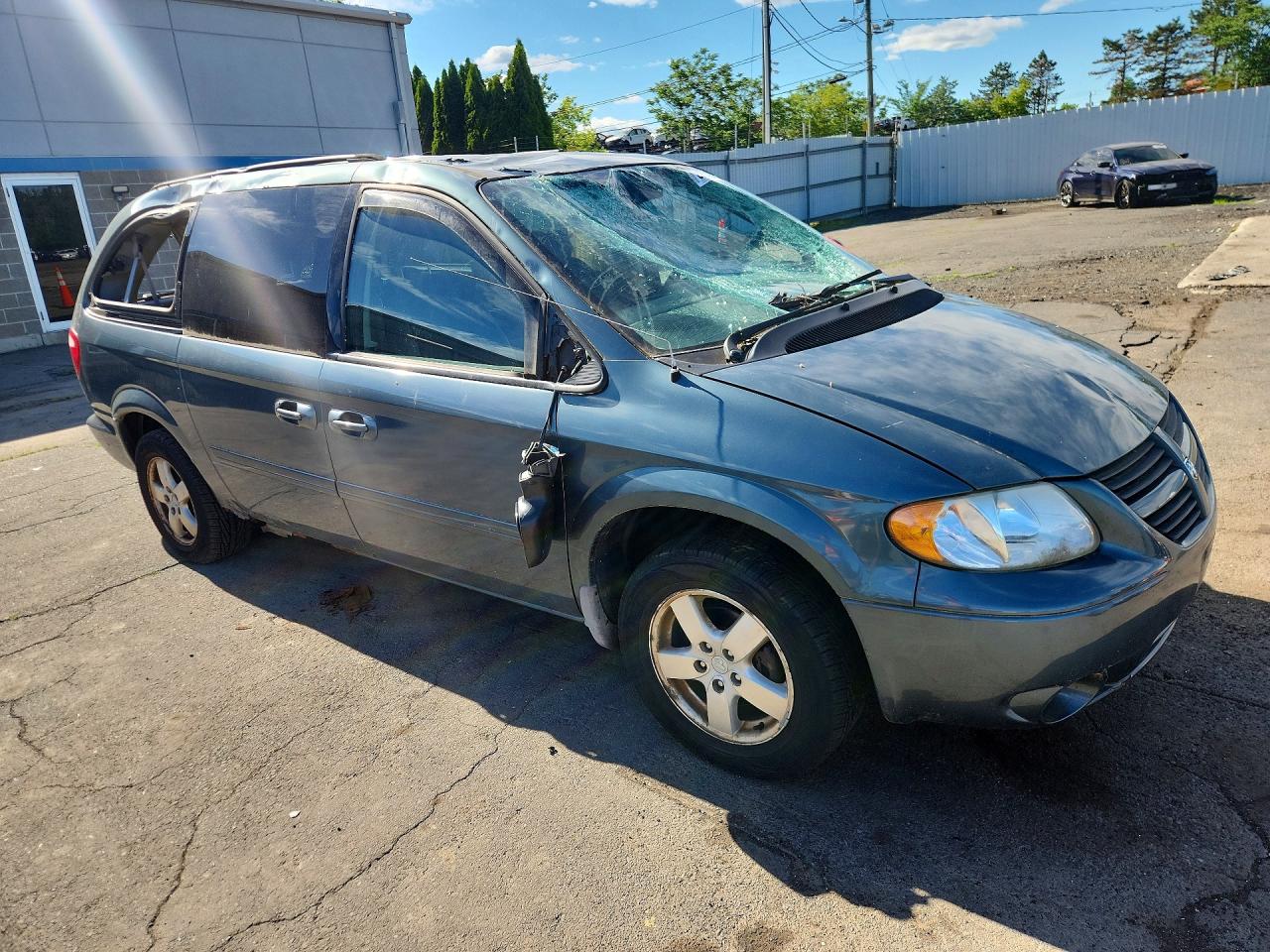 2007 Dodge Grand Caravan Sxt Gray vin: 2D4GP44L87R195516