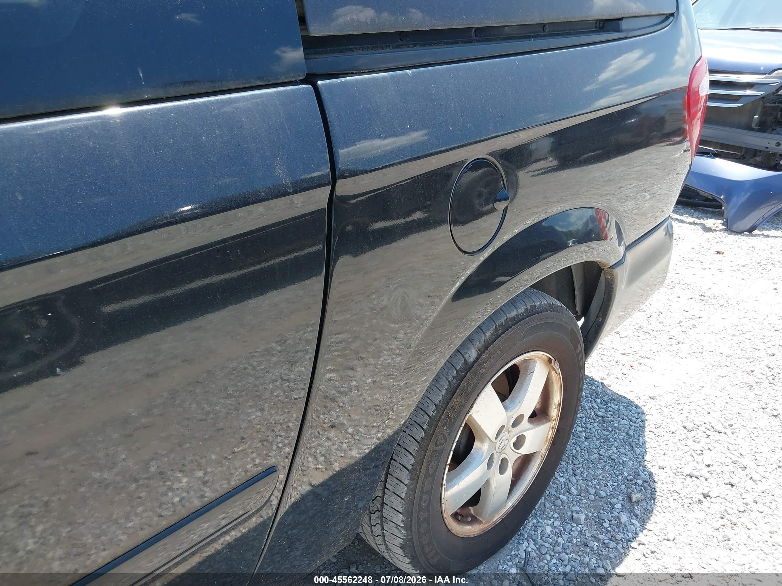 2007 Dodge Grand Caravan Sxt Black vin: 2D4GP44L87R270912