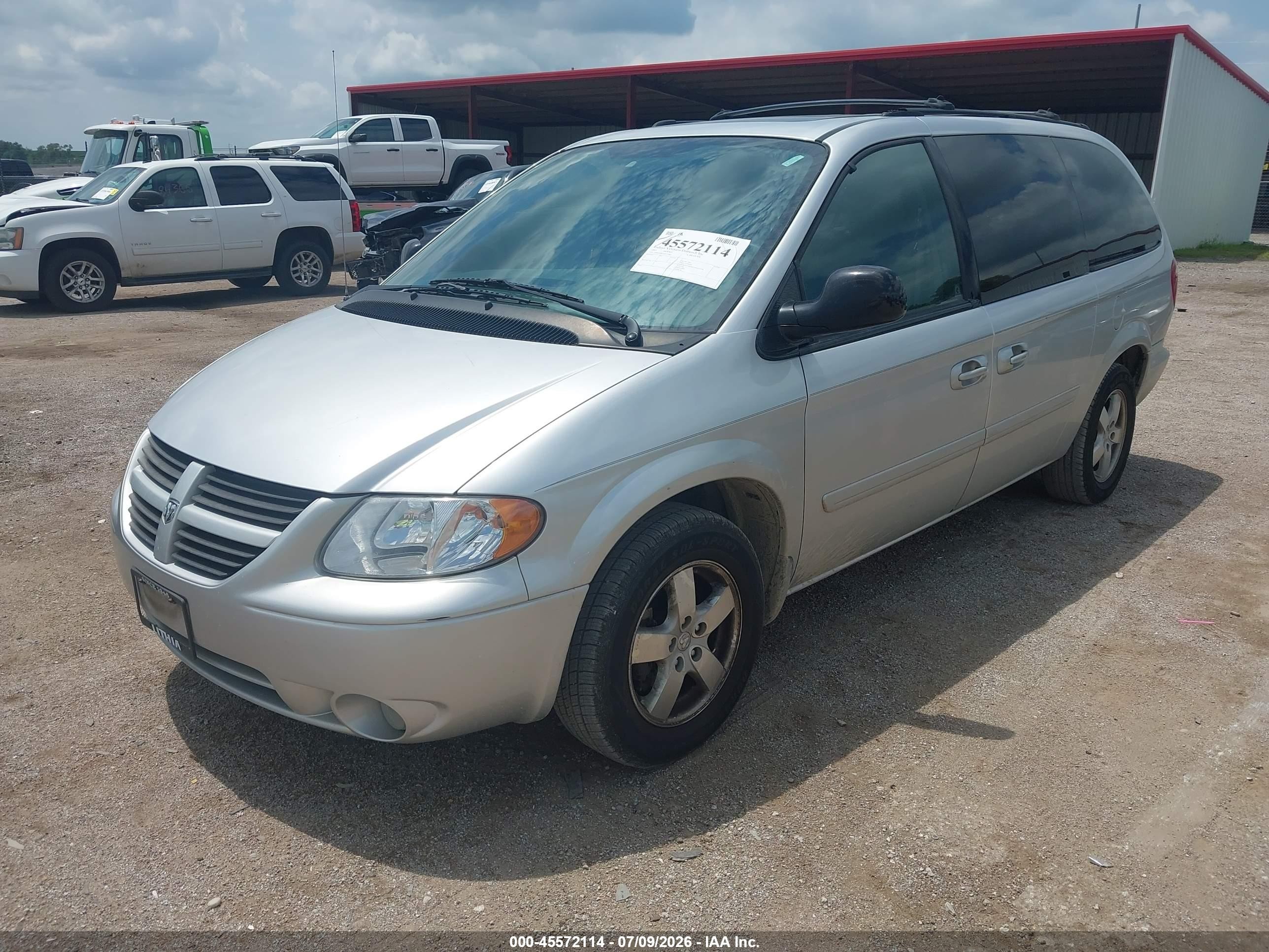 2005 Dodge Caravan Sxt Silver vin: 2D4GP44L95R113869