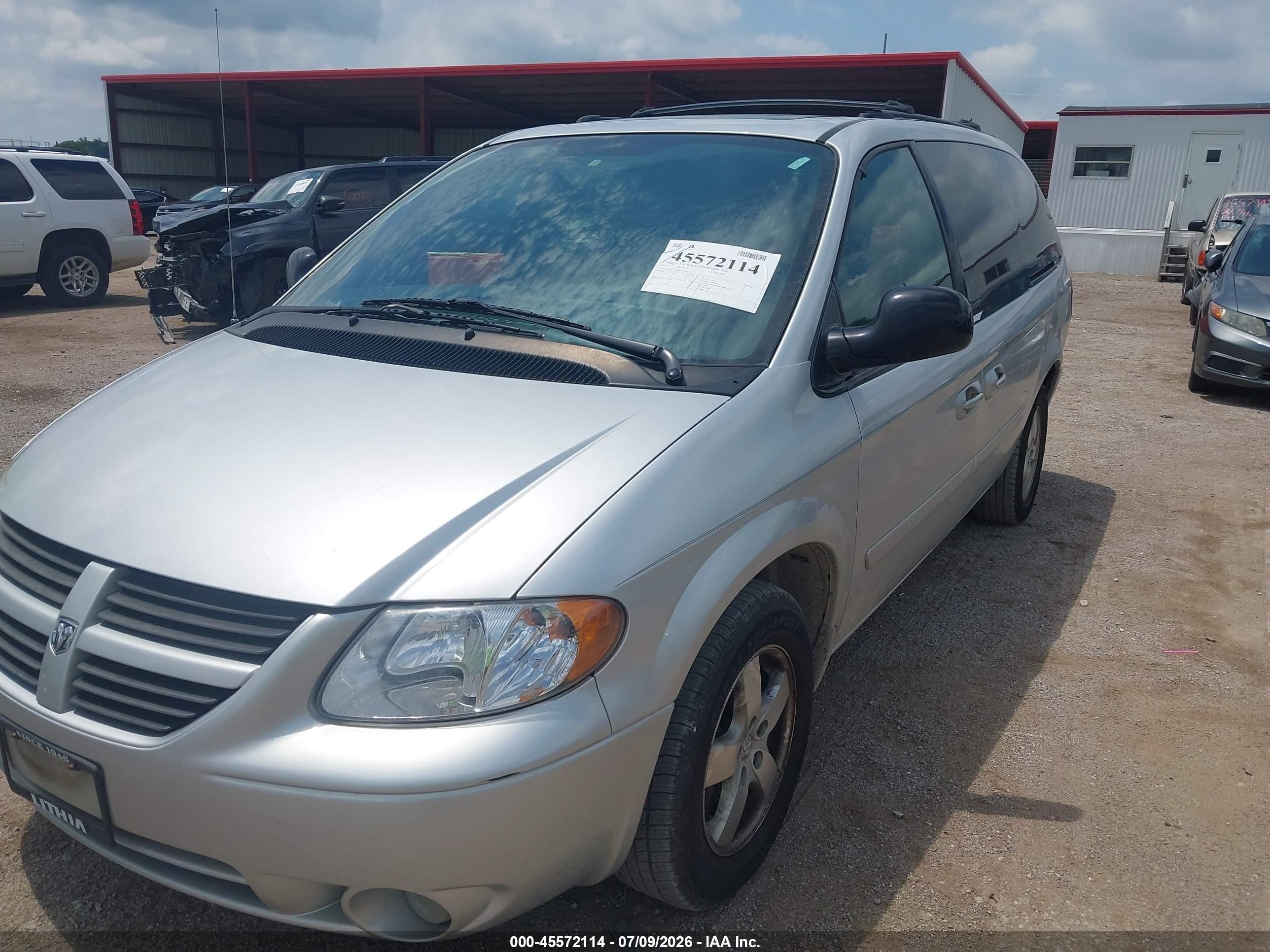 2005 Dodge Caravan Sxt Silver vin: 2D4GP44L95R113869