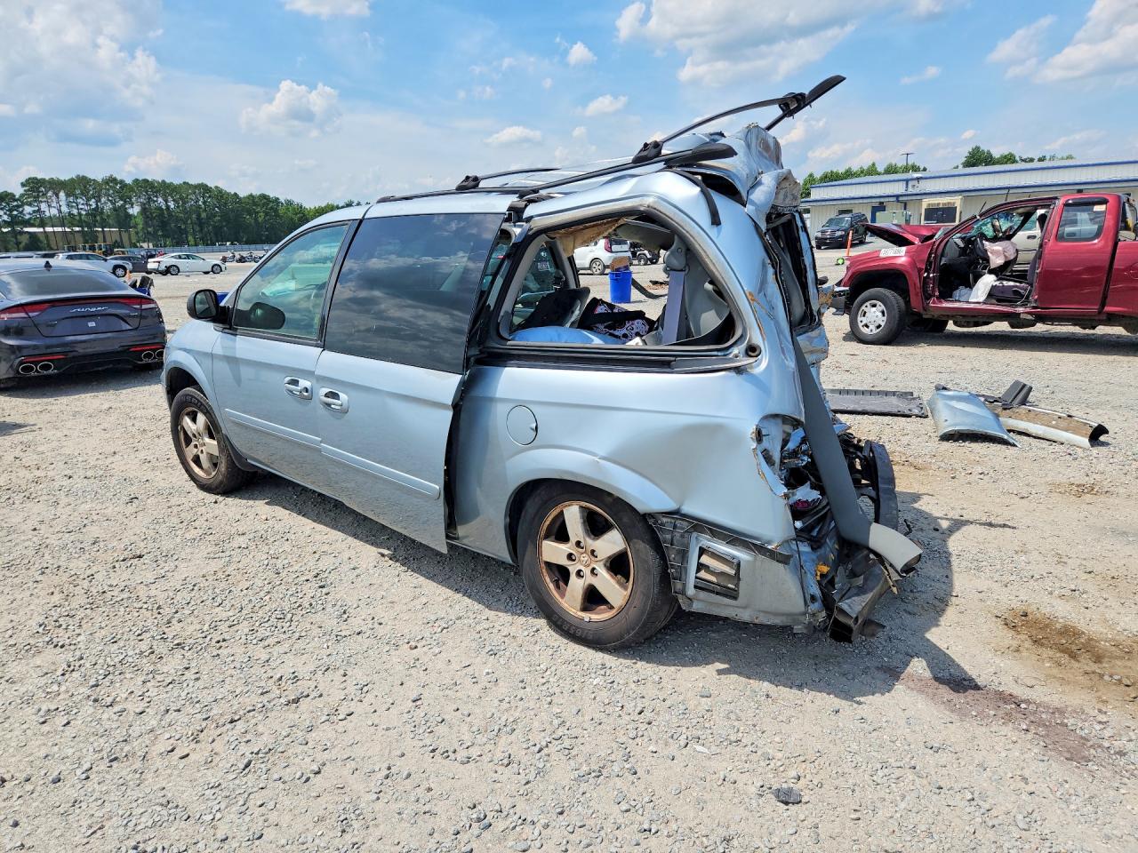 2005 Dodge Grand Caravan Sxt Blue vin: 2D4GP44L95R222929
