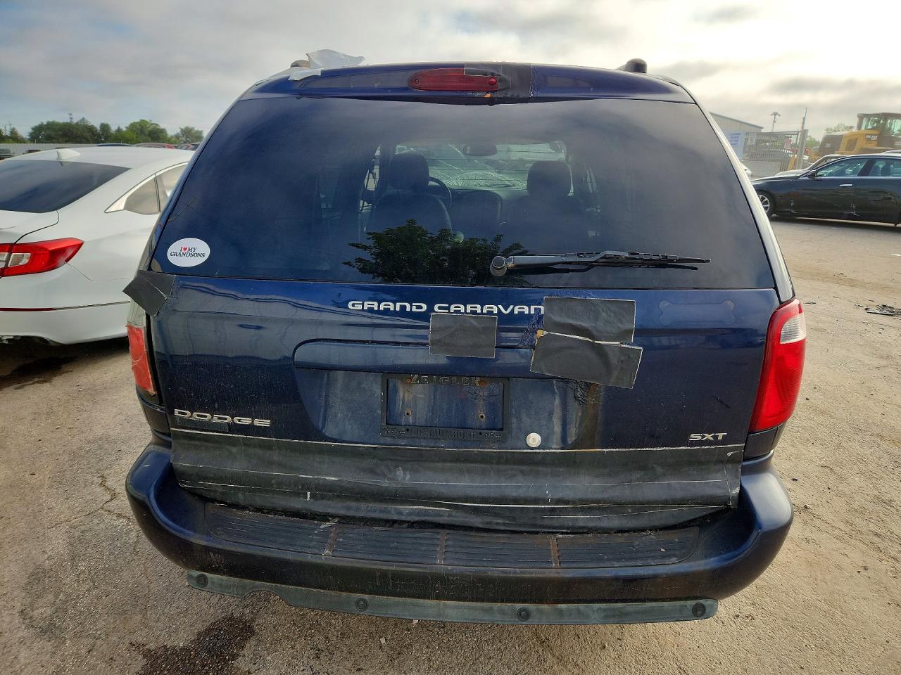 2005 Dodge Grand Caravan Sxt Blue vin: 2D4GP44L95R300528