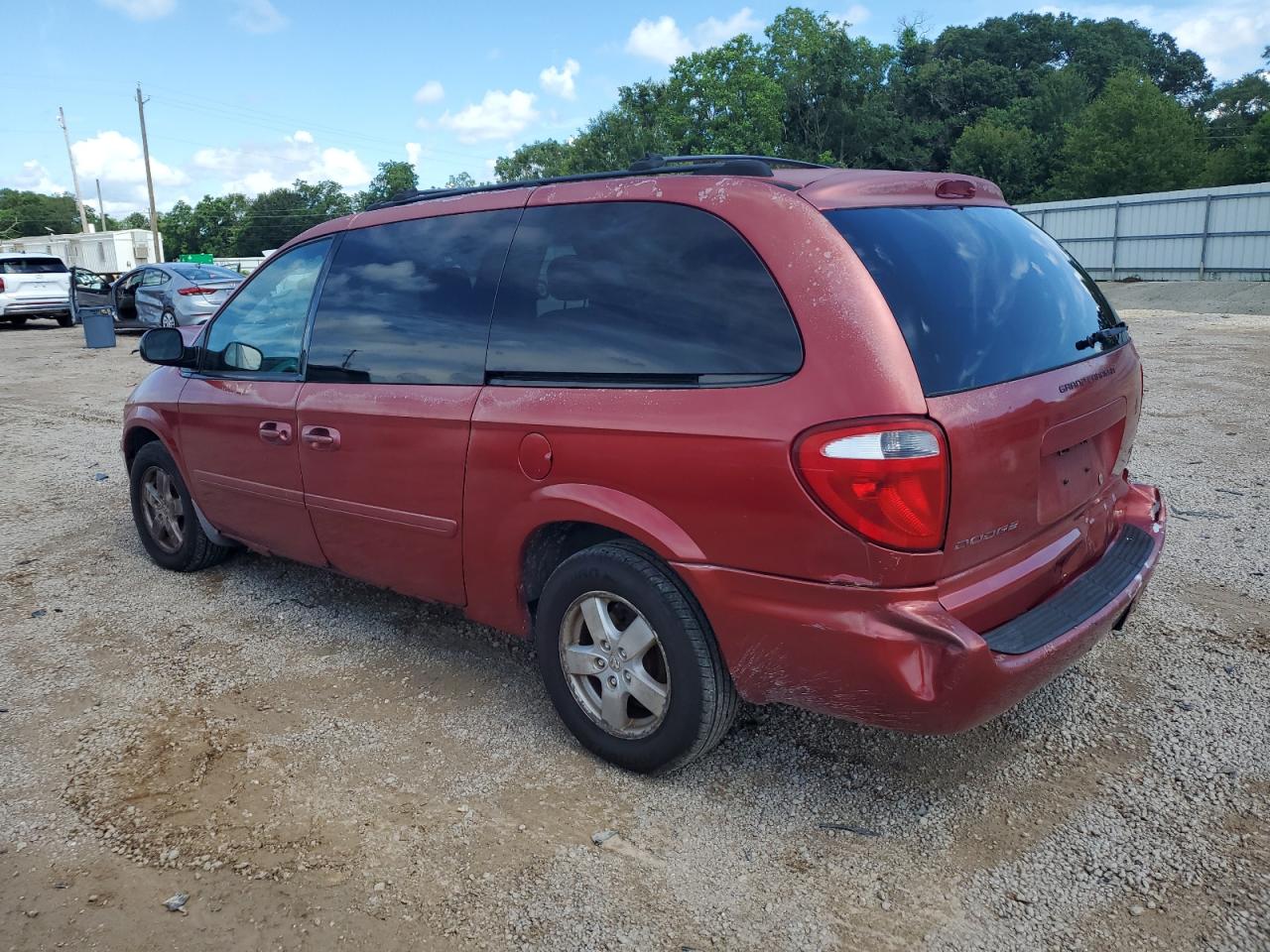 2006 Dodge Grand Caravan Sxt Red vin: 2D4GP44L96R620966