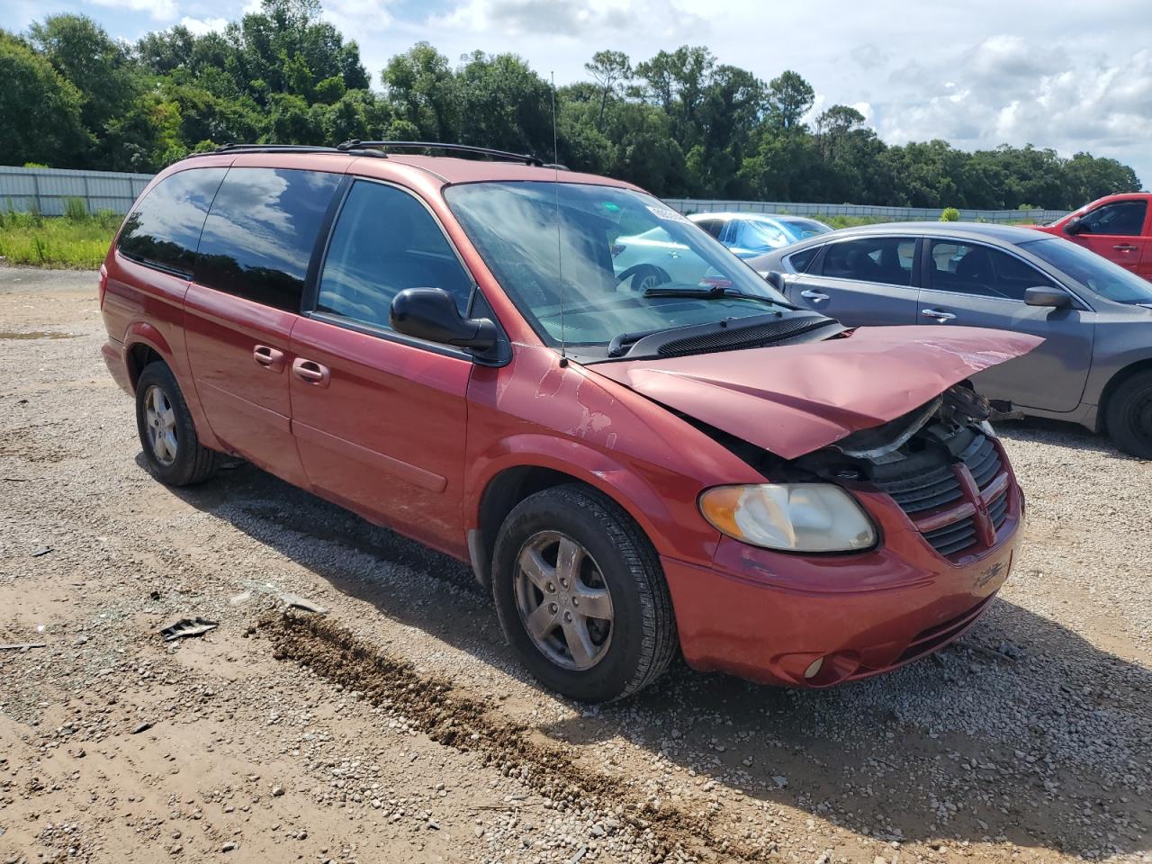 2006 Dodge Grand Caravan Sxt Red vin: 2D4GP44L96R620966