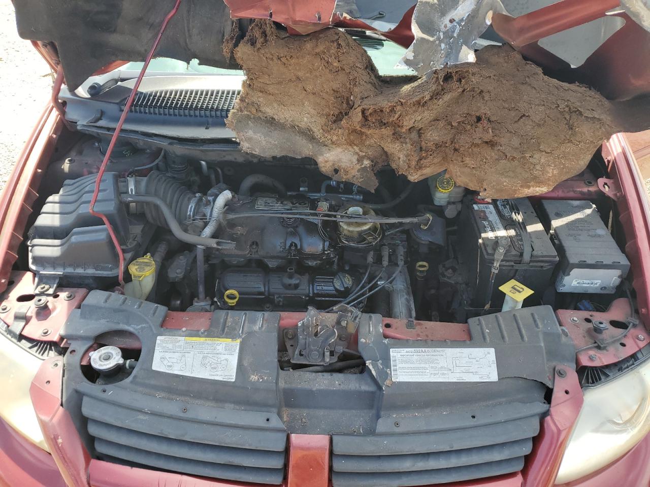 2006 Dodge Grand Caravan Sxt Red vin: 2D4GP44L96R620966