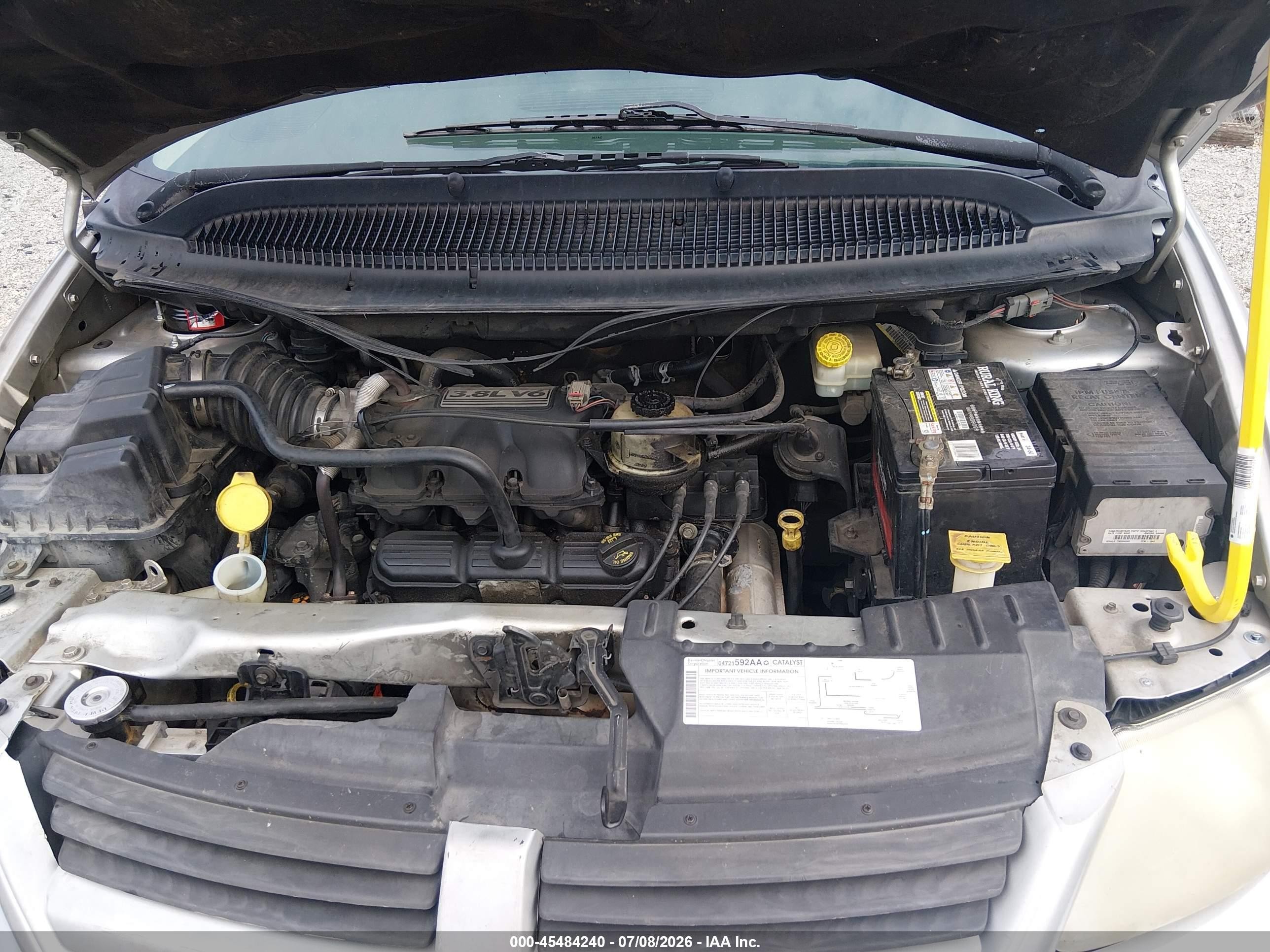 2006 Dodge Grand Caravan Sxt Silver vin: 2D4GP44L96R635564