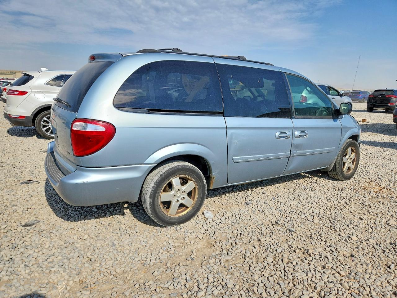 2006 Dodge Grand Caravan Sxt Blue vin: 2D4GP44L96R811156